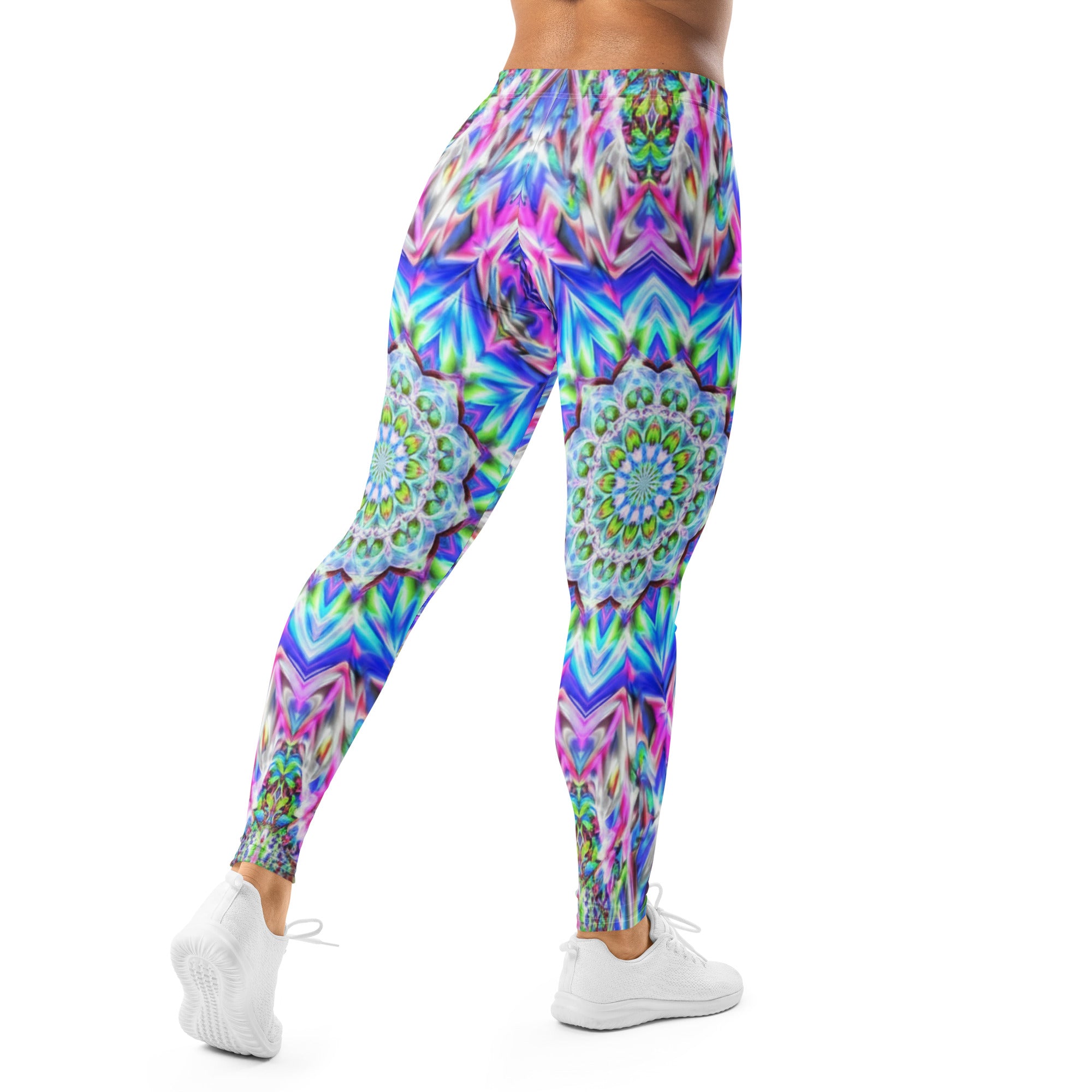 Psychedelic Chrome Spectrum Leggings | GearBunch