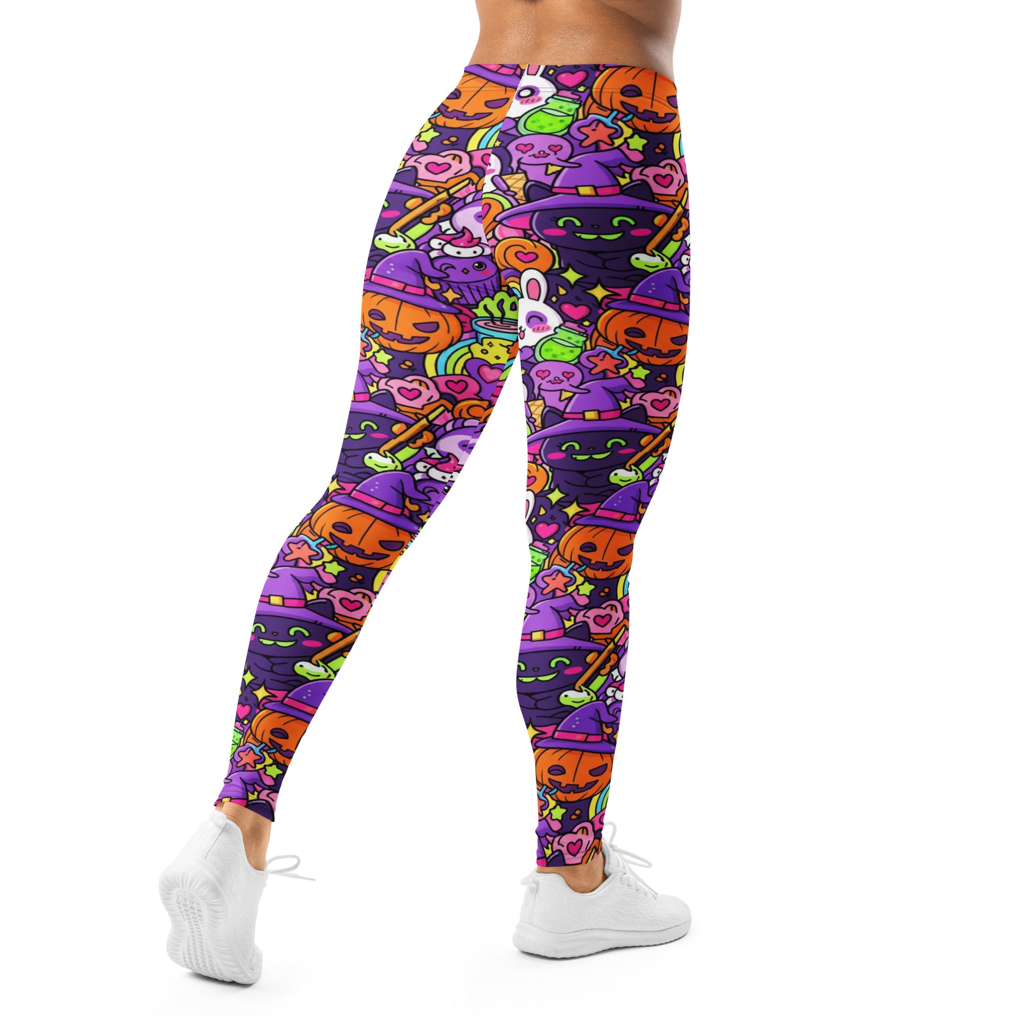 Kawaii Witch Familiar Leggings | GearBunch