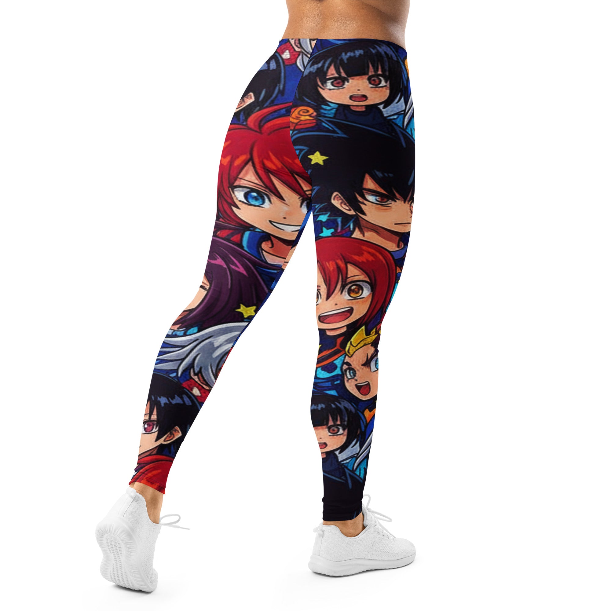 Anime Collage Dark Shonen Leggings | GearBunch