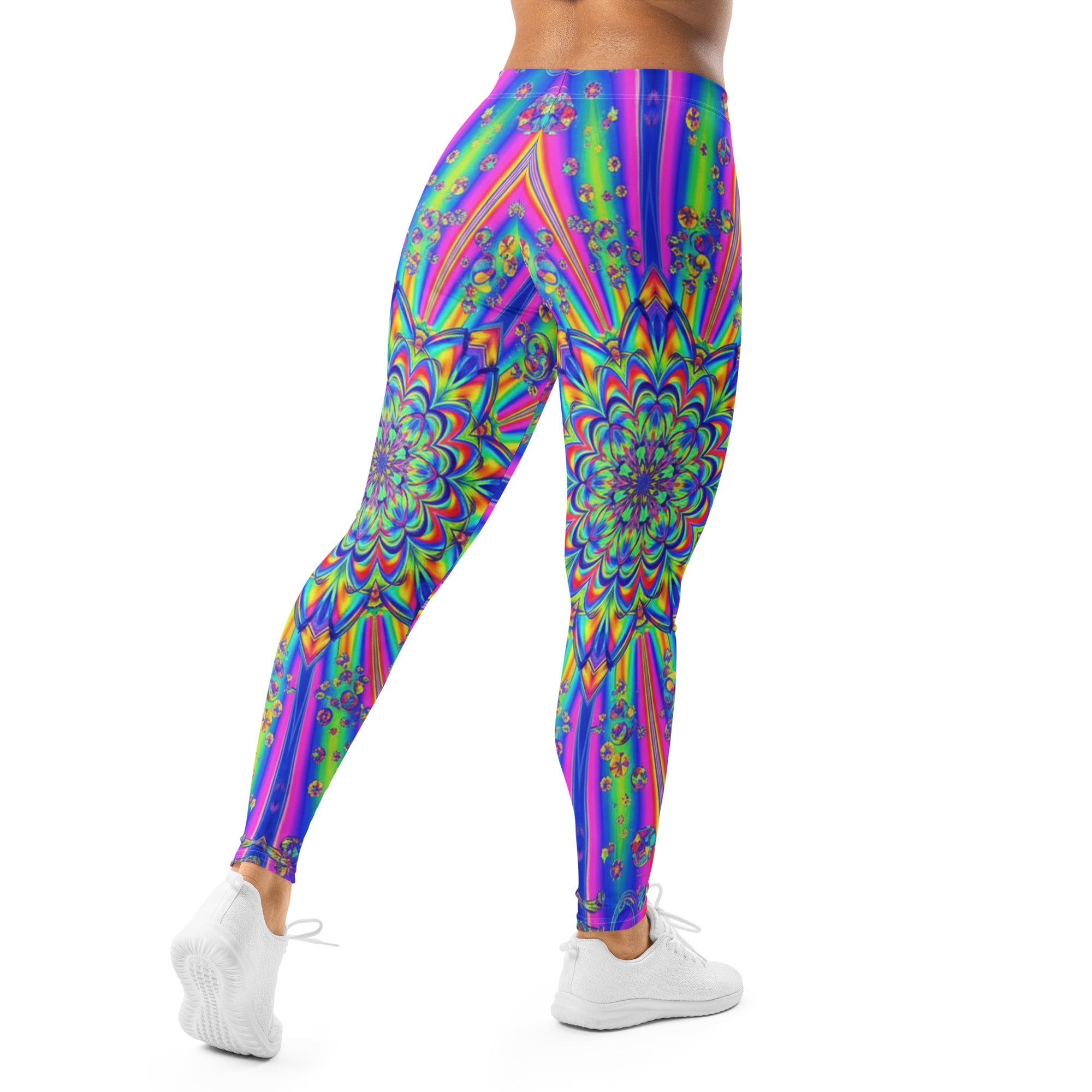 Psychedelic Chrome Spectrum Leggings | GearBunch