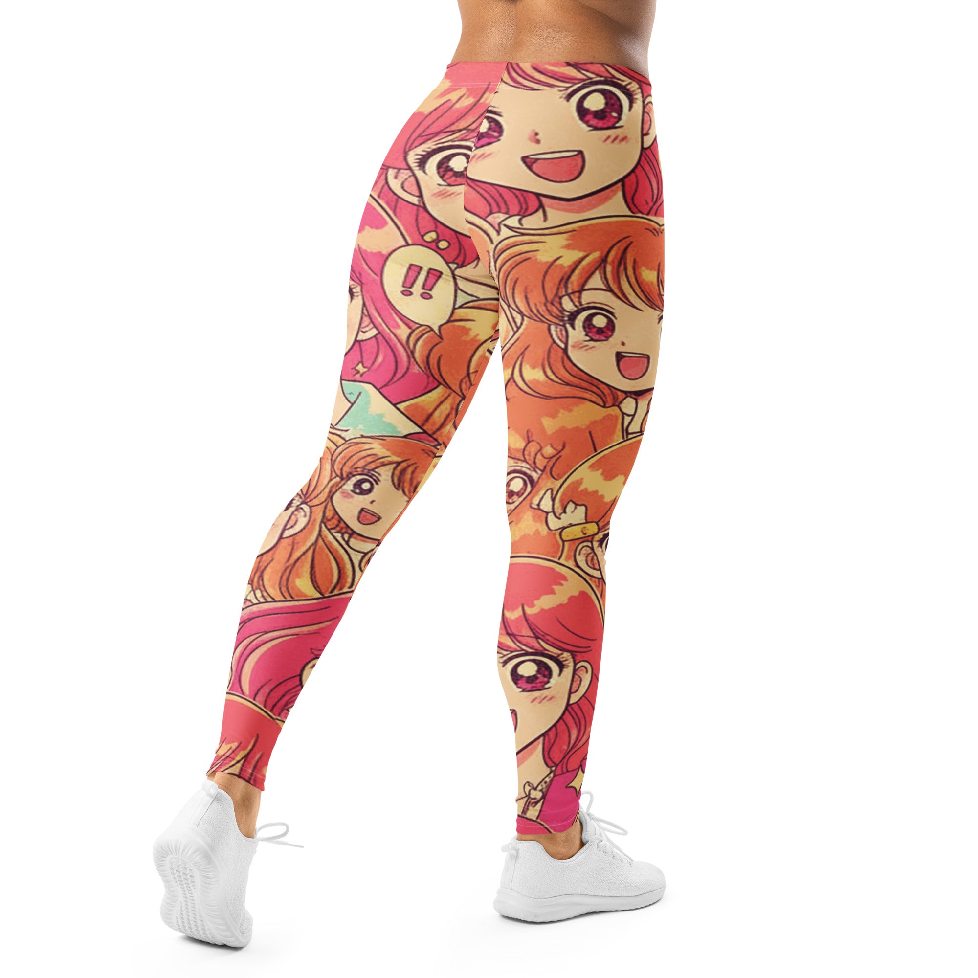 Anime Collage Retro Shojo Leggings | GearBunch