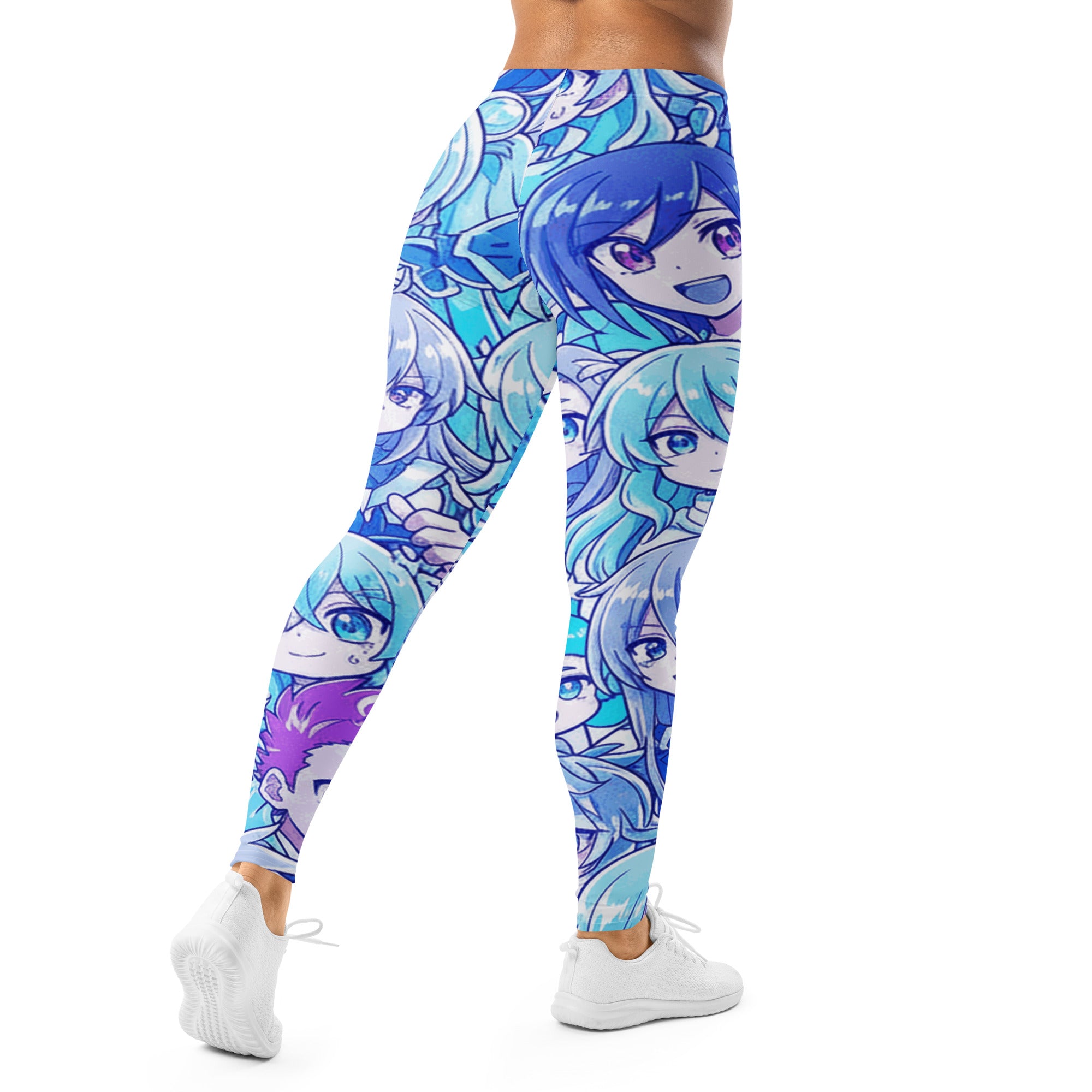 Anime Collage Ice Kingdom Leggings | GearBunch