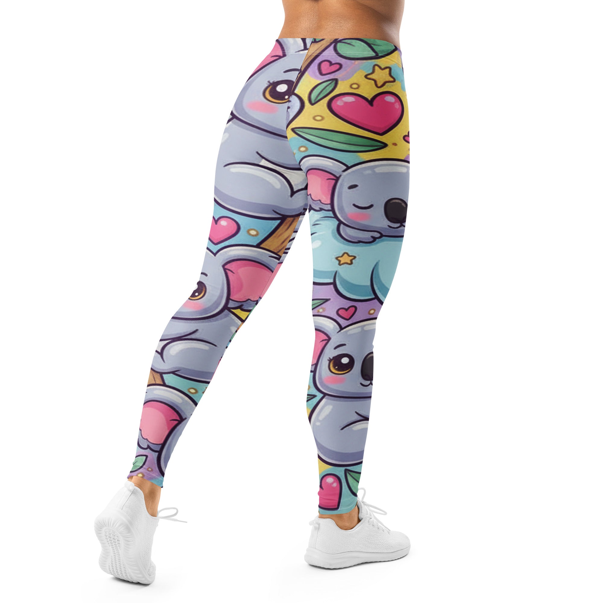 Vibrant Koala and Friends Leggings | GearBunch