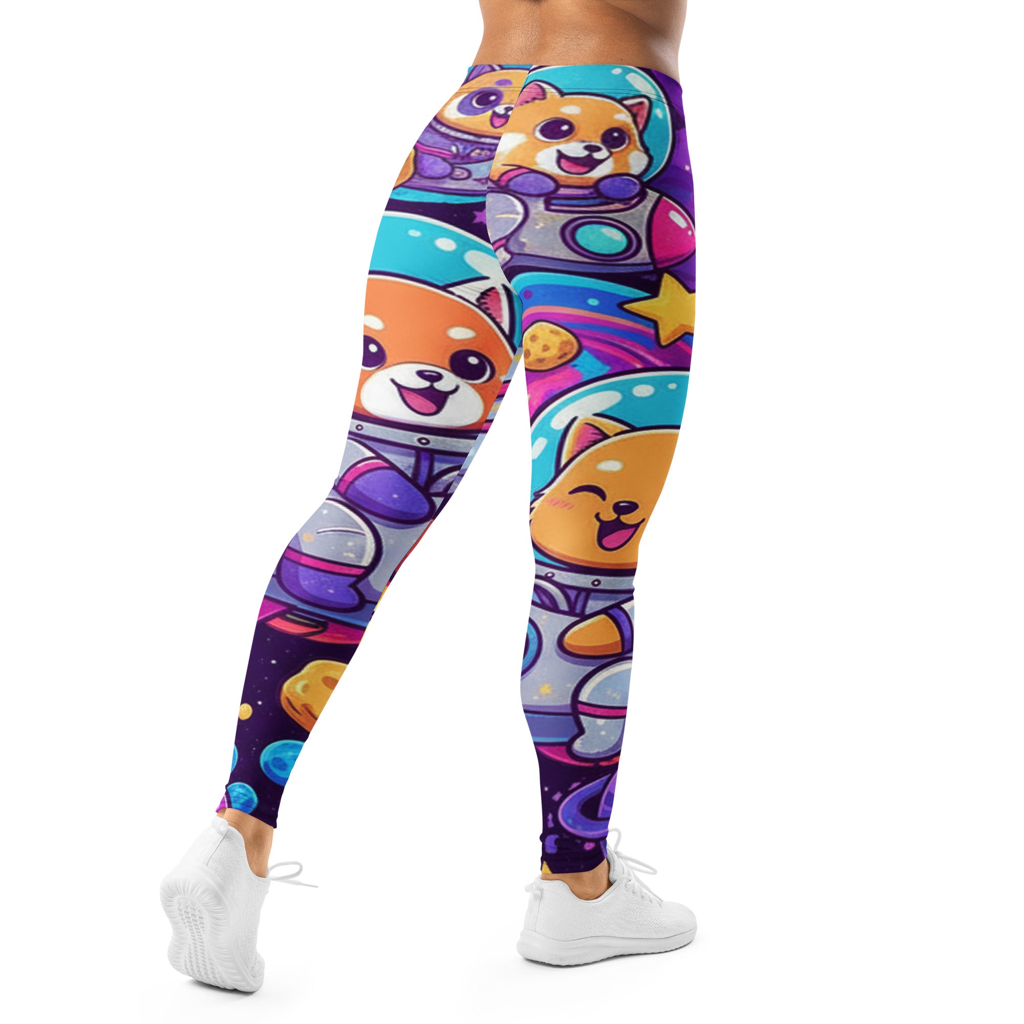 Vibrant Space Animals Leggings | GearBunch