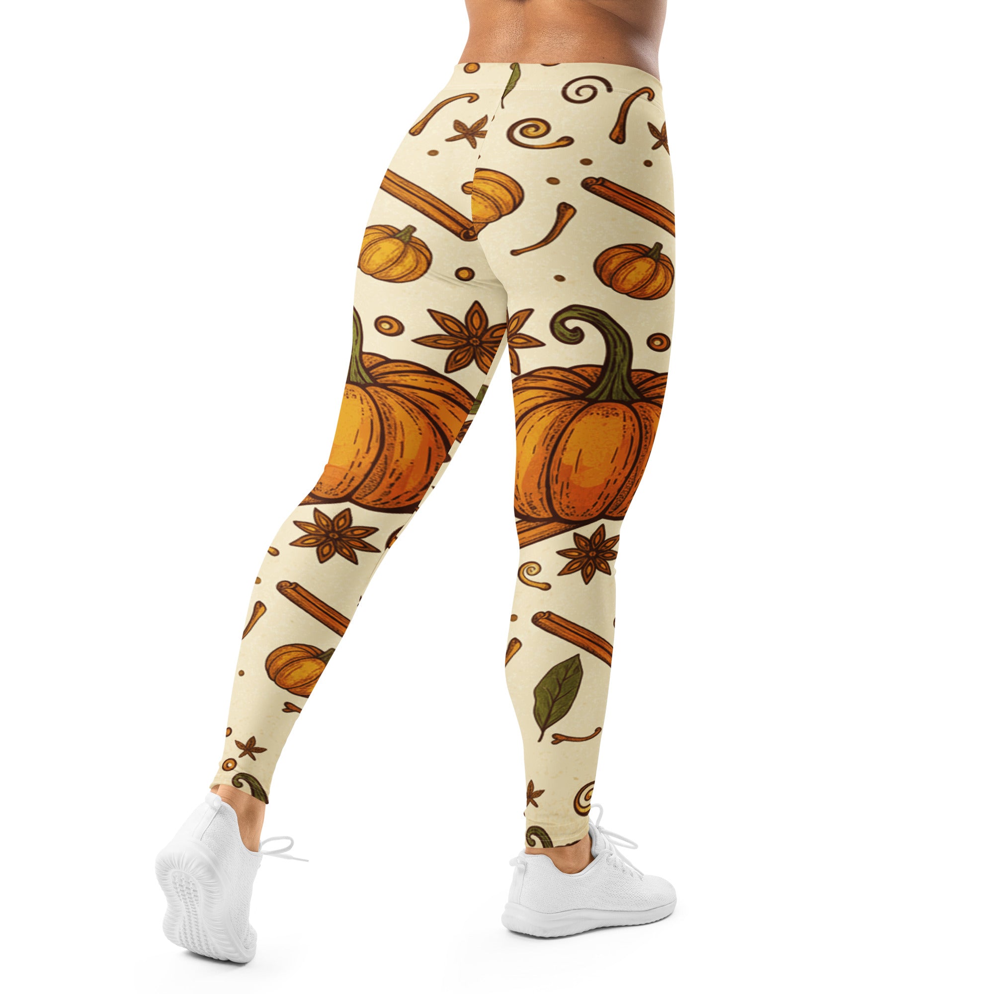 Pumpkin Spice Botanical Leggings | GearBunch