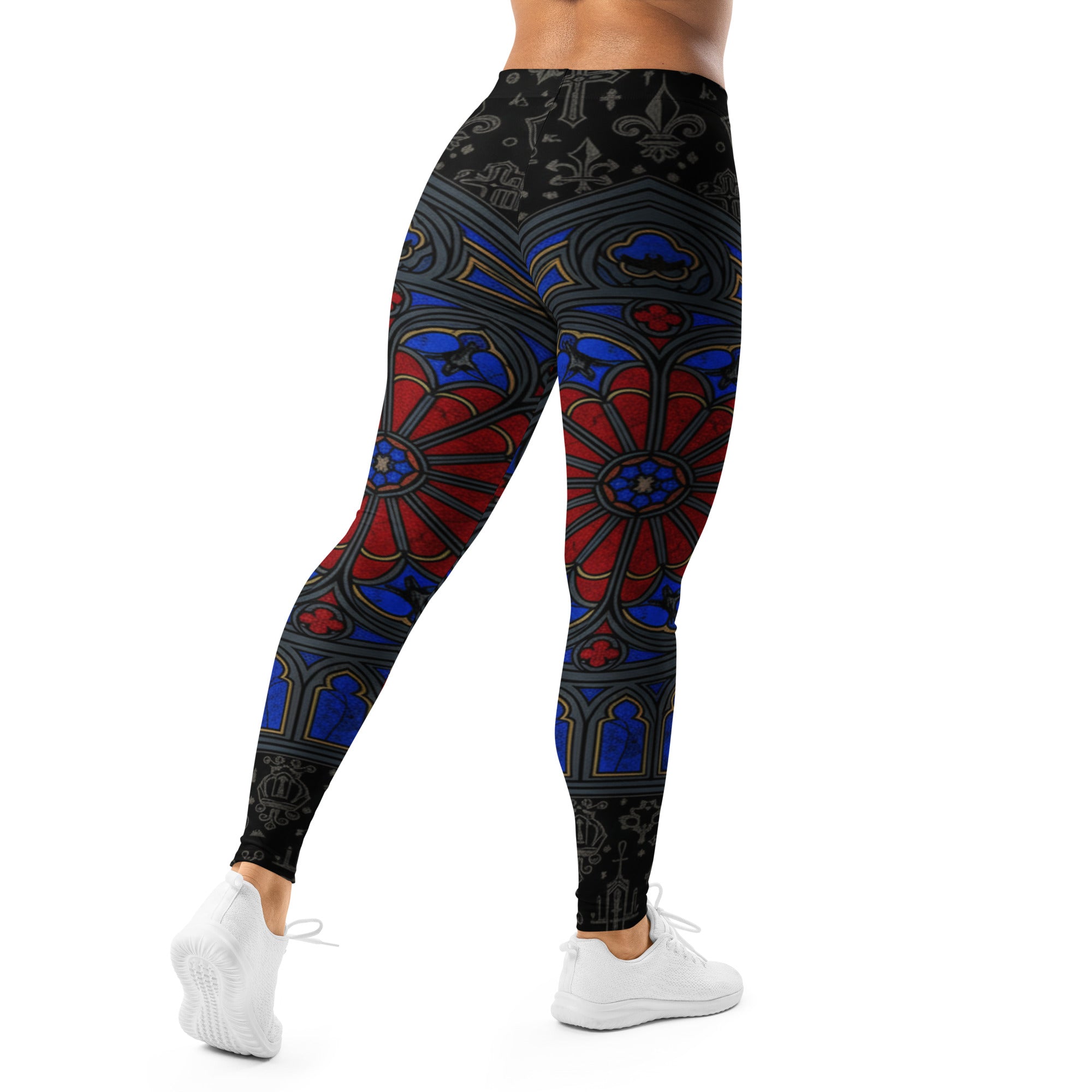 Gothic Cathedral Stained Glass Leggings | GearBunch