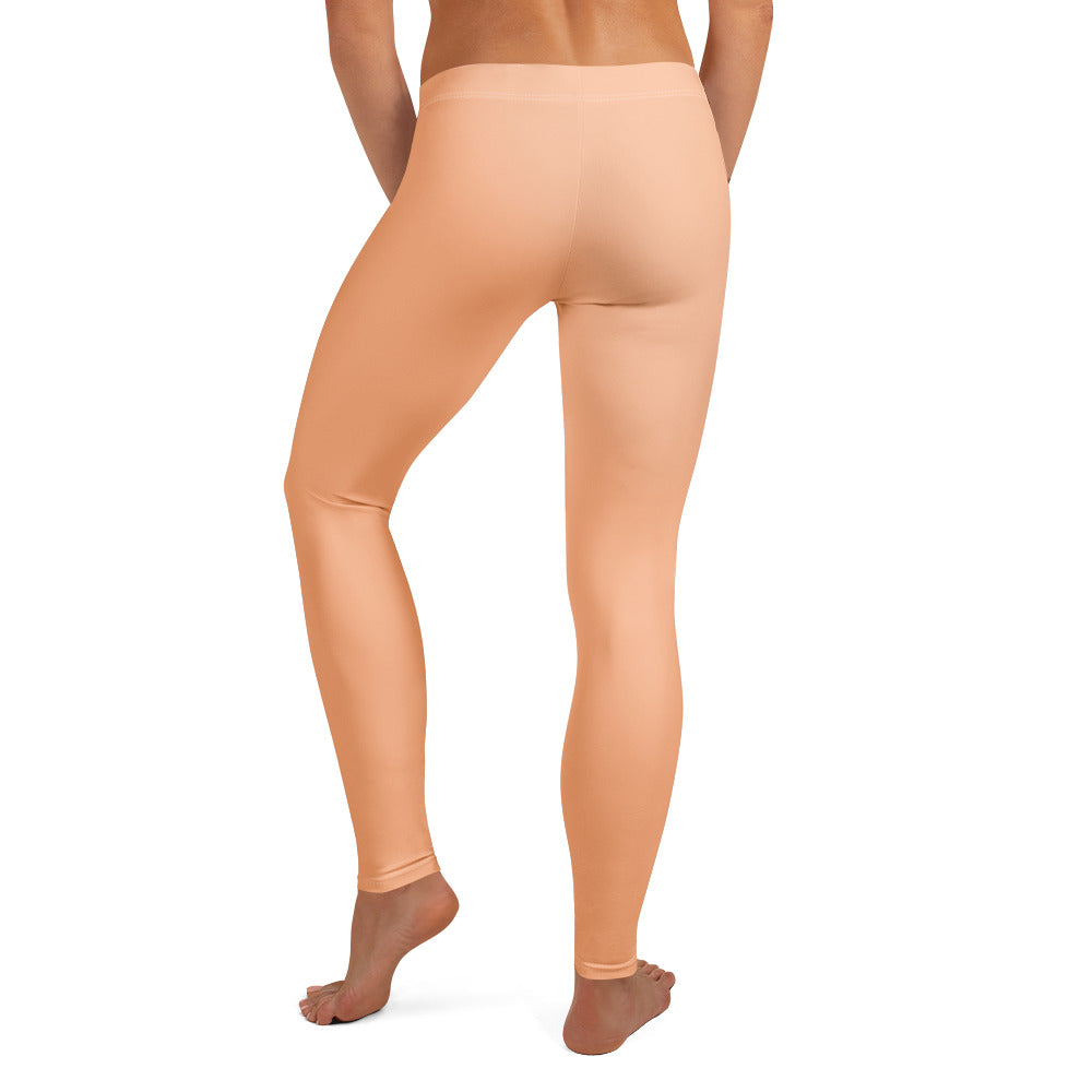 Solid Peach Fuzz Kids Leggings | GearBunch