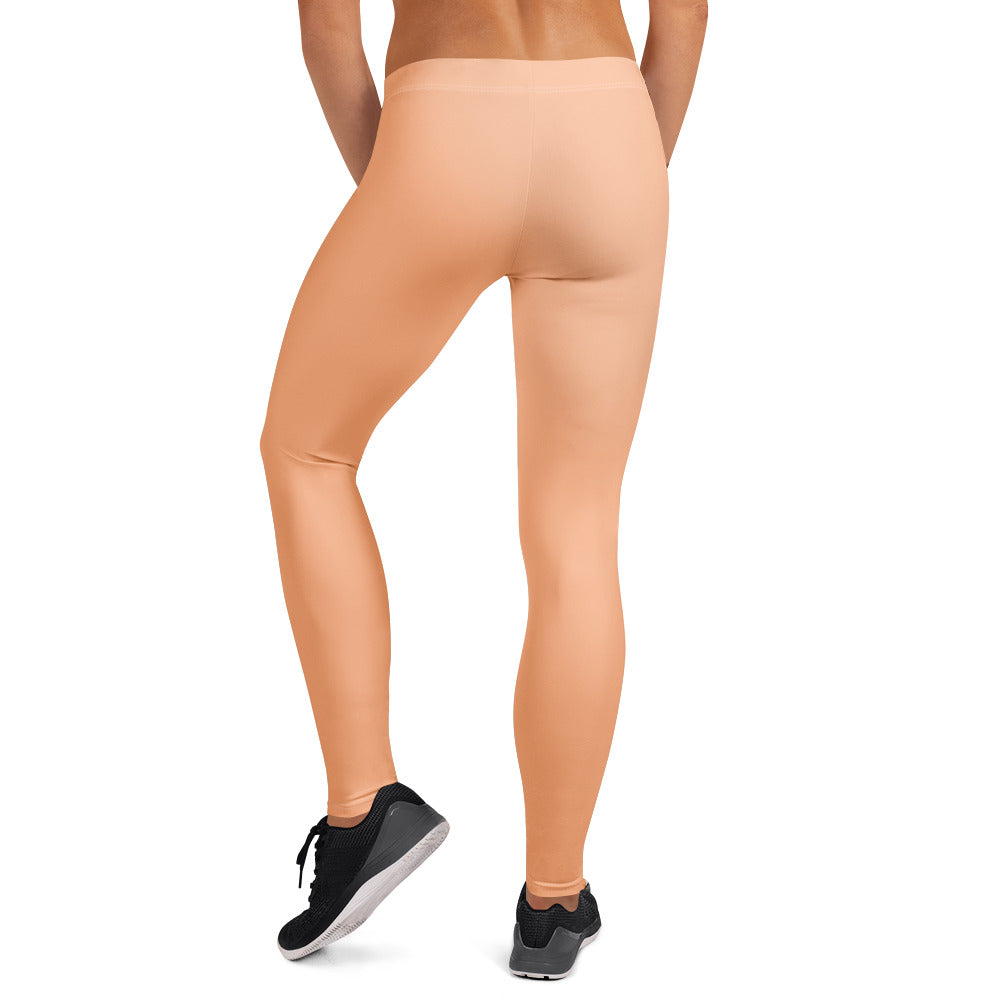 Solid Peach Fuzz Kids Leggings | GearBunch