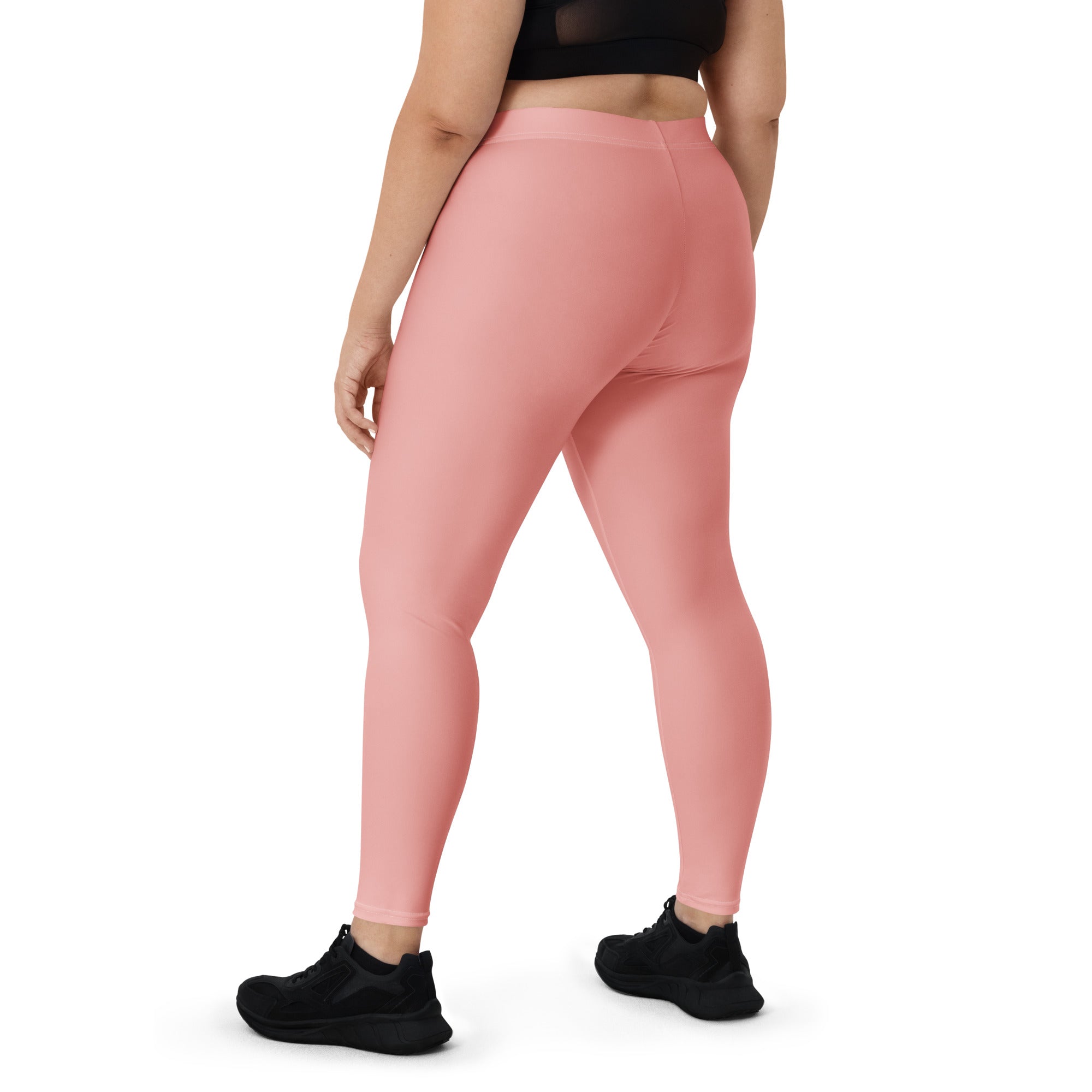 Solid Soft Coral Kids Leggings | GearBunch