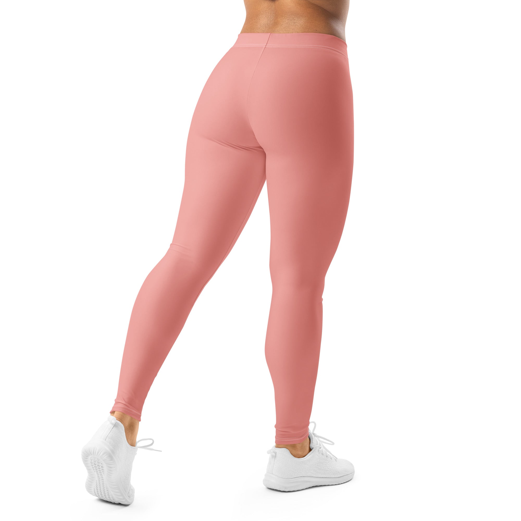 Solid Soft Coral Kids Leggings | GearBunch