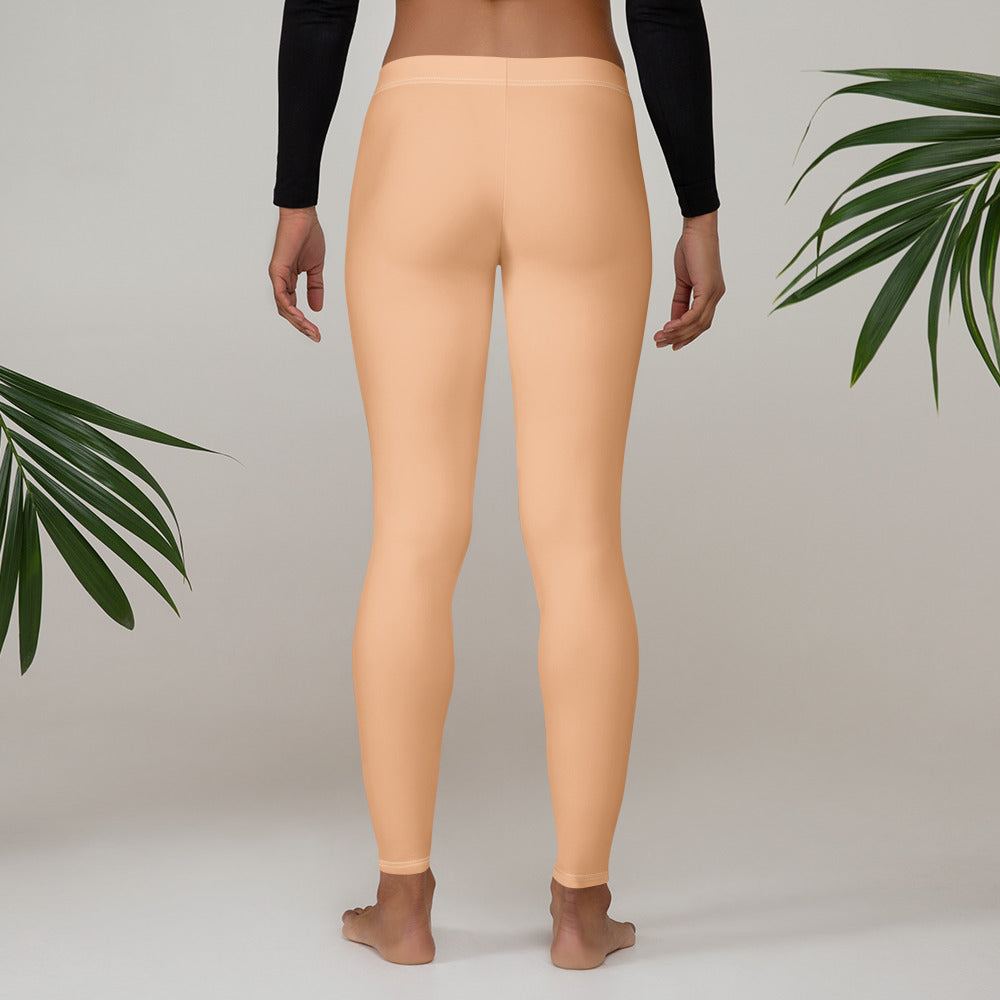 Solid Apricot Kids Leggings | GearBunch
