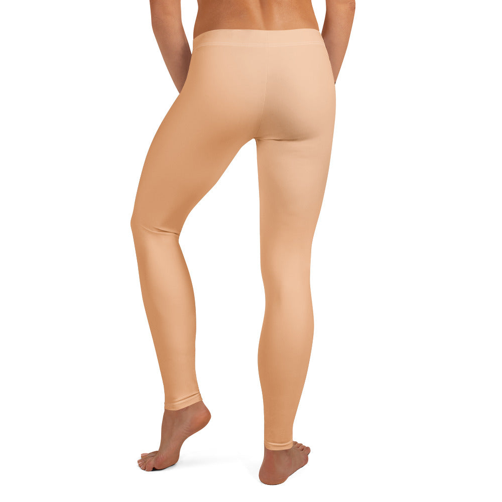 Solid Apricot Kids Leggings | GearBunch