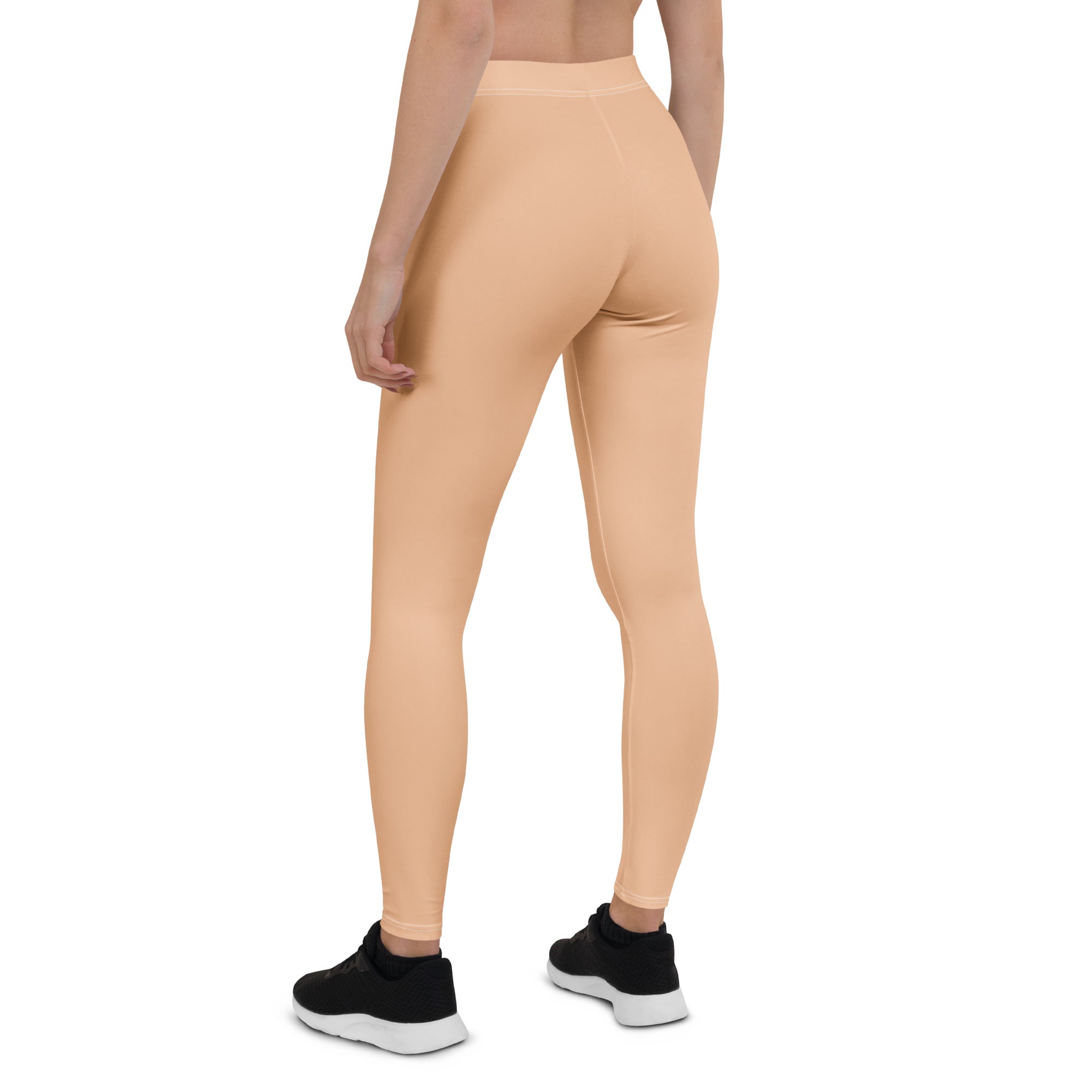 Solid Apricot Kids Leggings | GearBunch