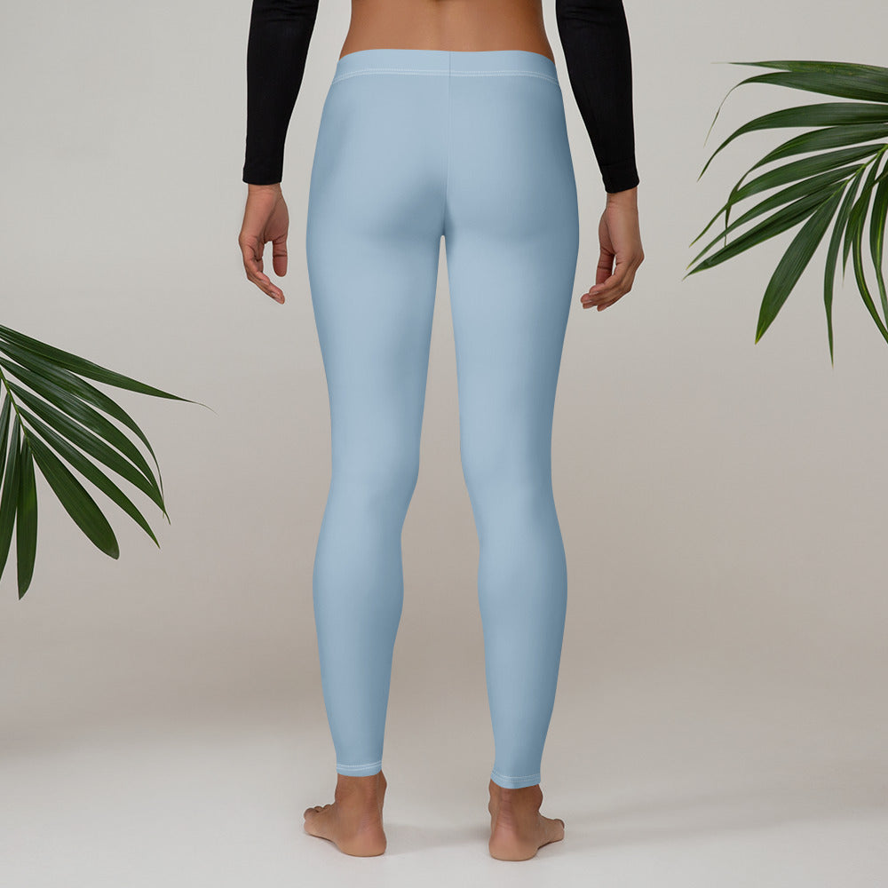Solid Dusty Chambray Blue Kids Leggings | GearBunch