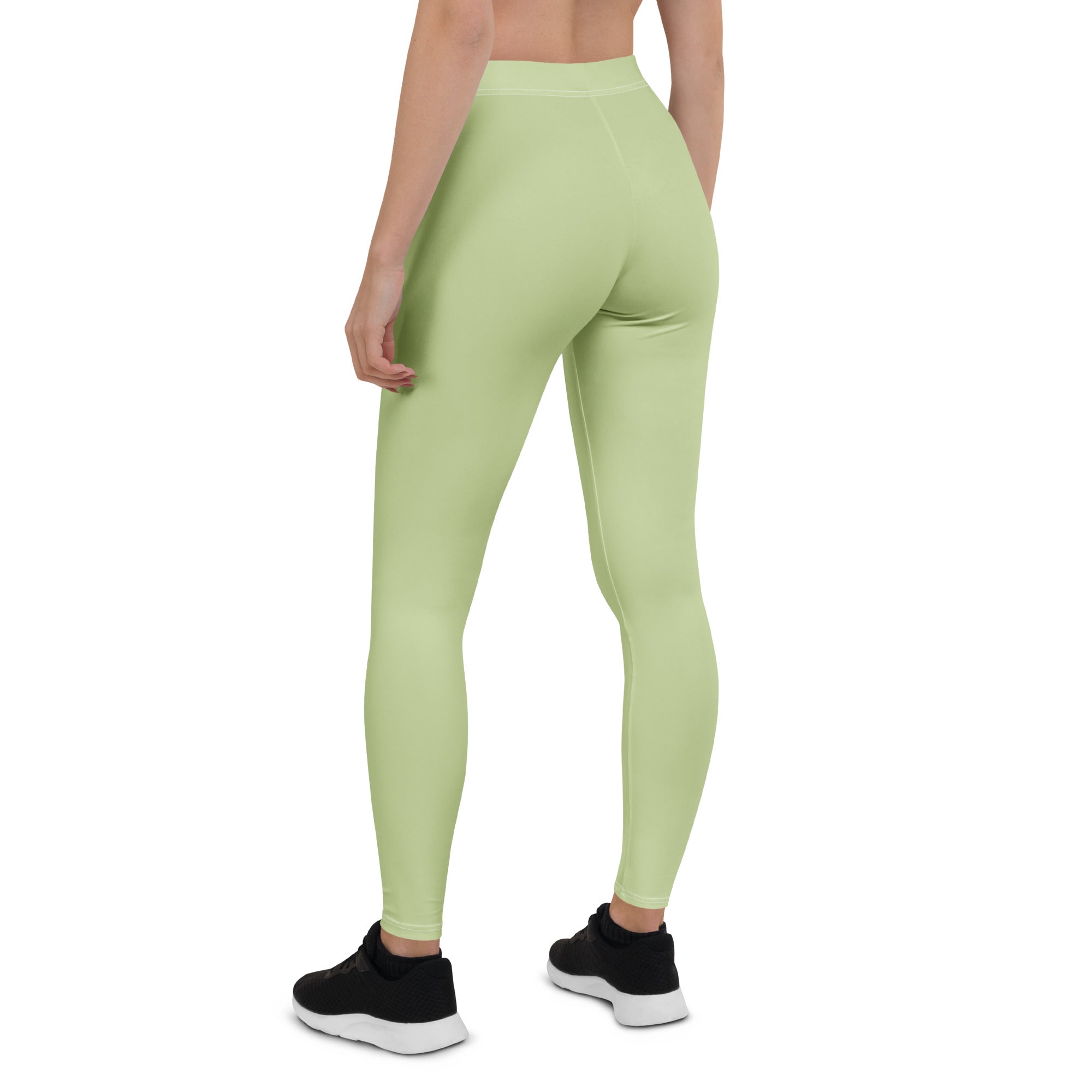 Solid Pistachio Kids Leggings | GearBunch