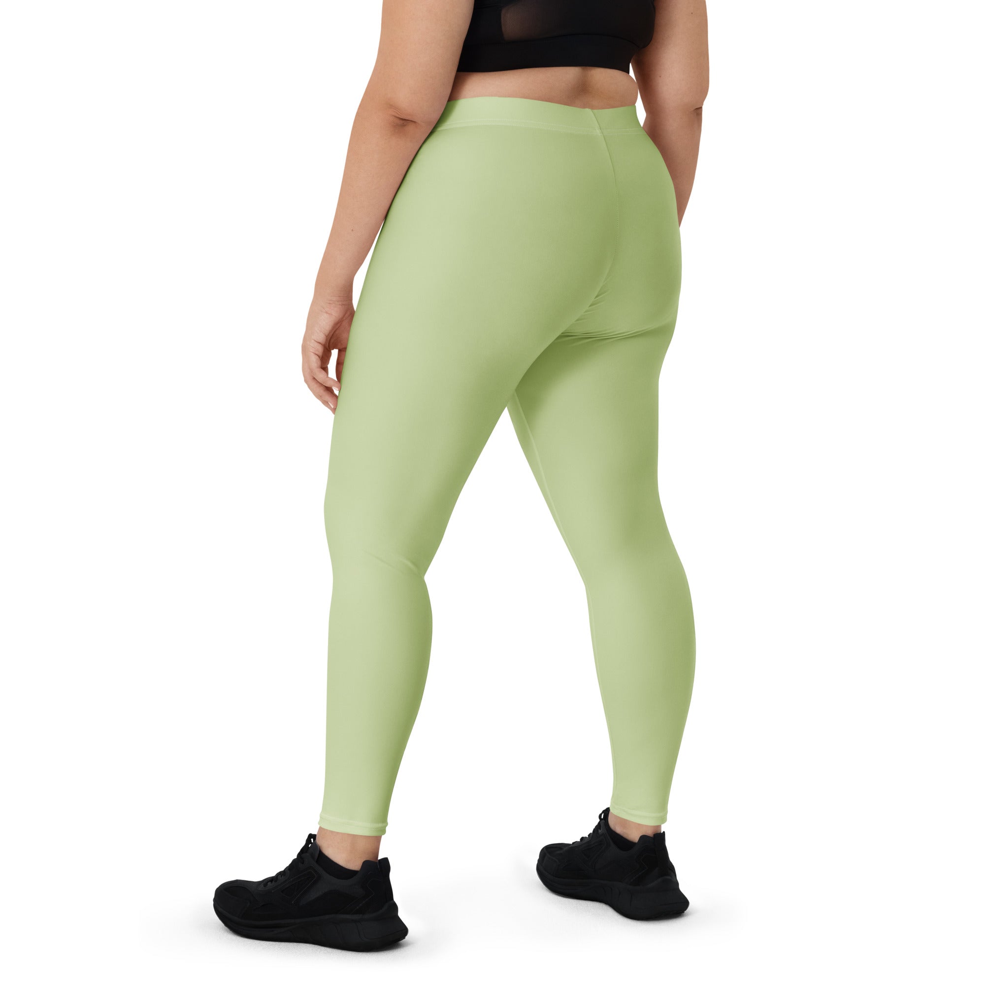 Solid Pistachio Kids Leggings | GearBunch