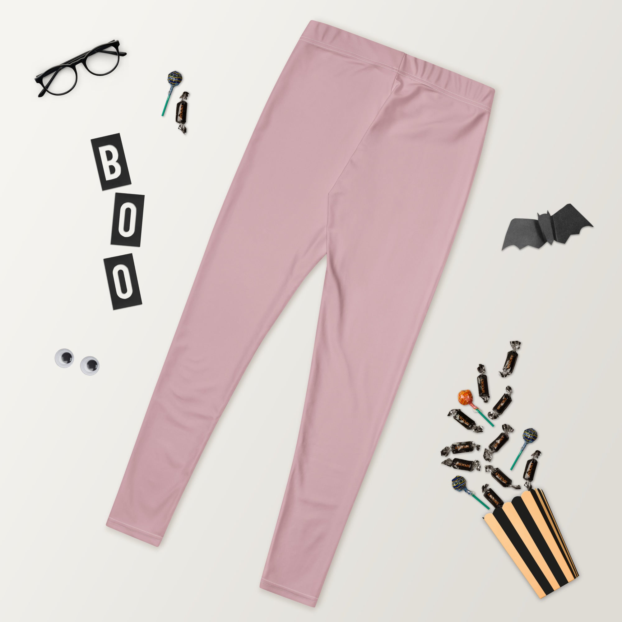 Solid Dusty Rose Kids Leggings | GearBunch