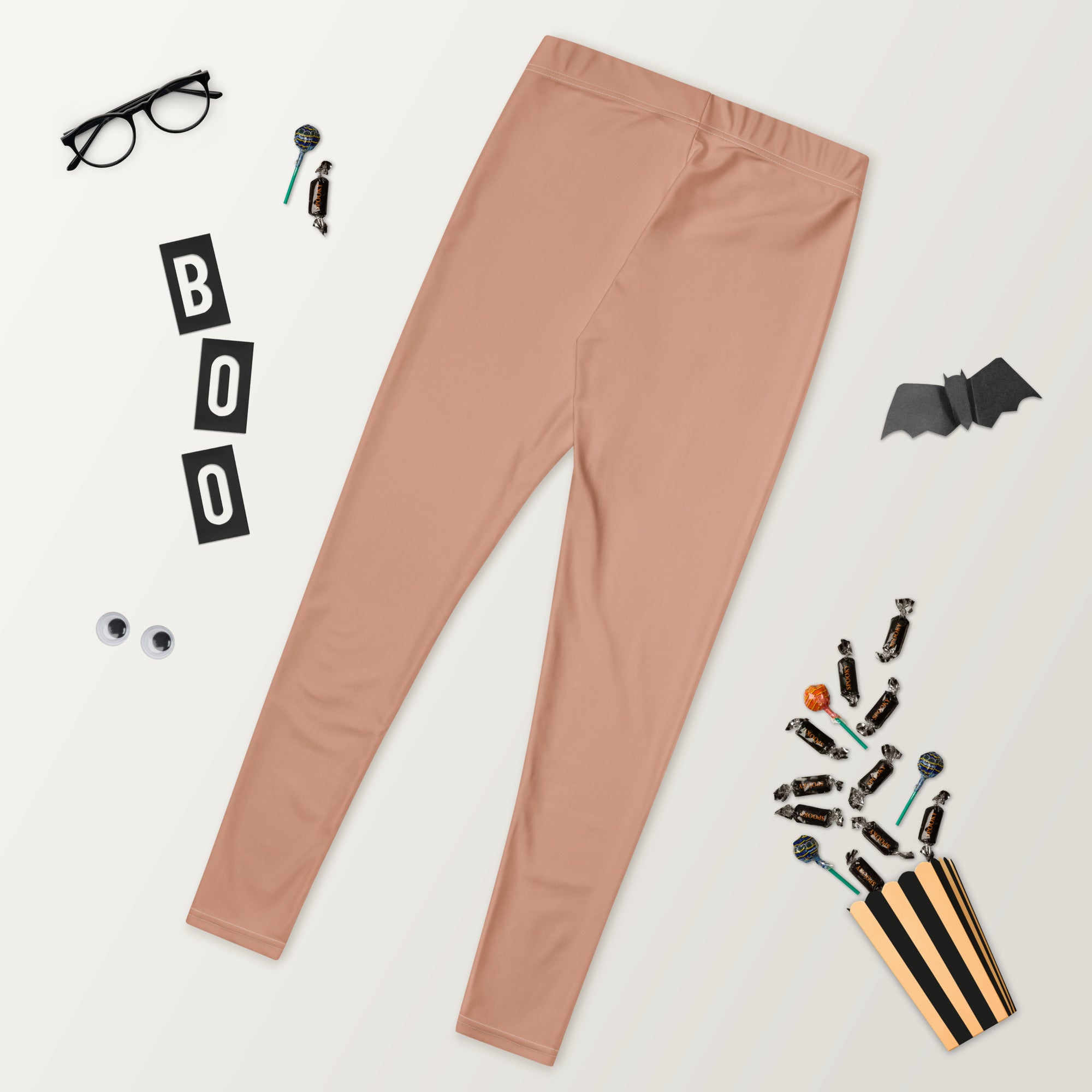 Solid Soft Terracotta Kids Leggings | GearBunch