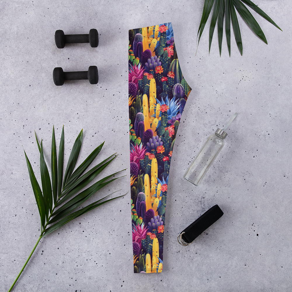 Twilight Cactus Leggings | GearBunch