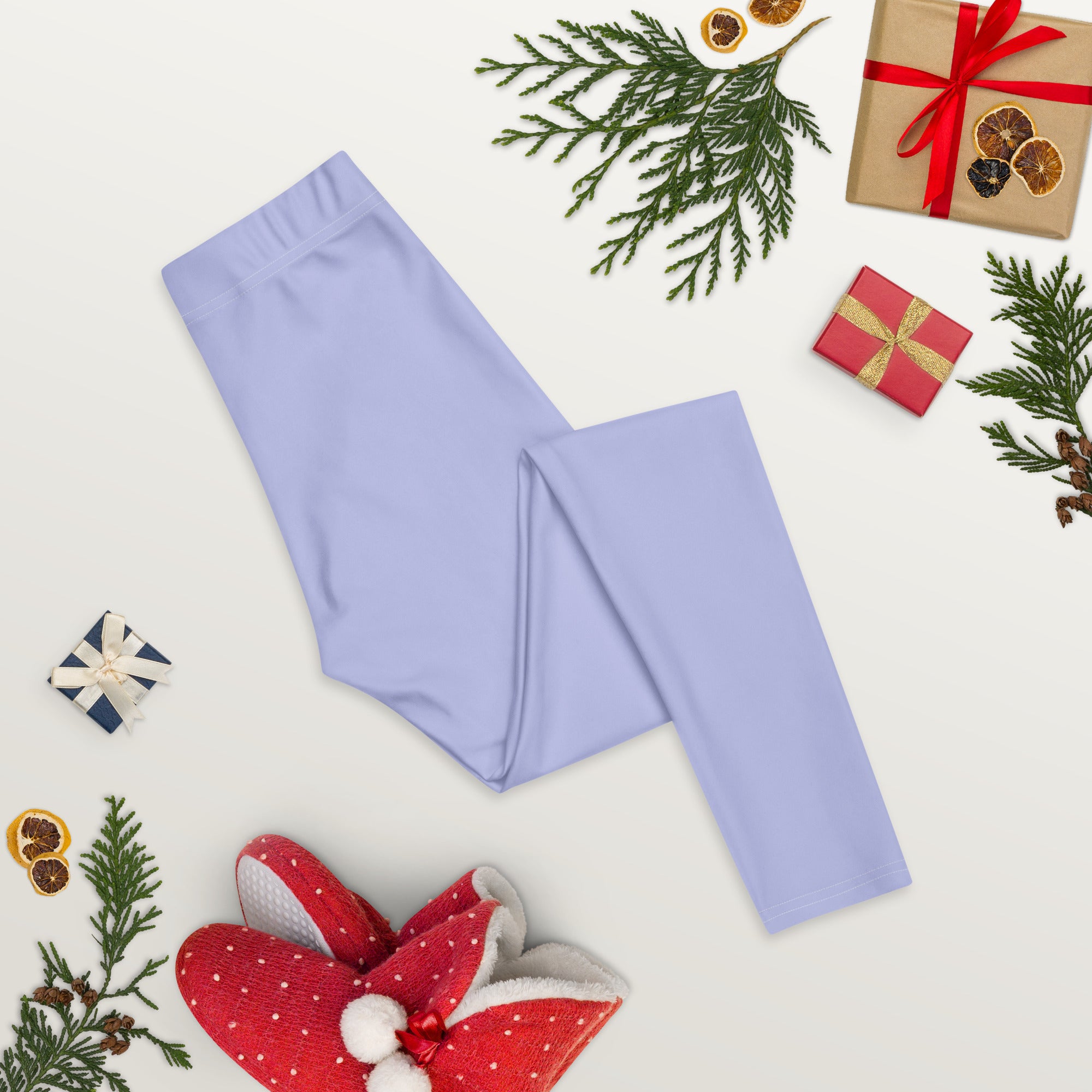 Solid Periwinkle Kids Leggings | GearBunch
