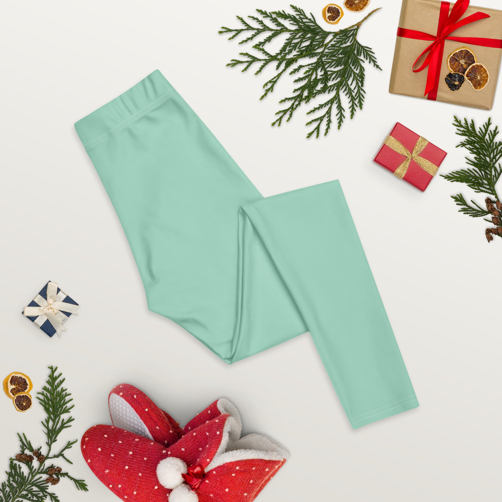 Solid Seafoam Kids Leggings | GearBunch