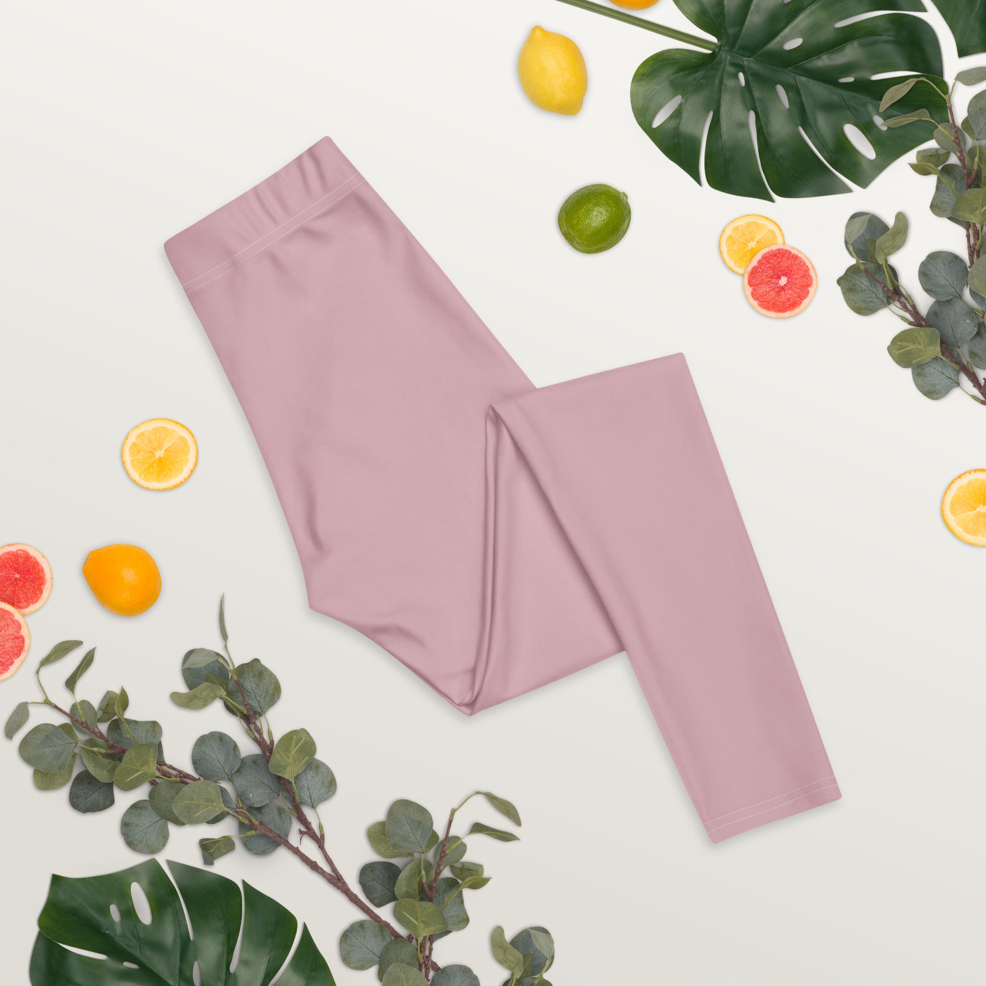 Solid Dusty Rose Kids Leggings | GearBunch