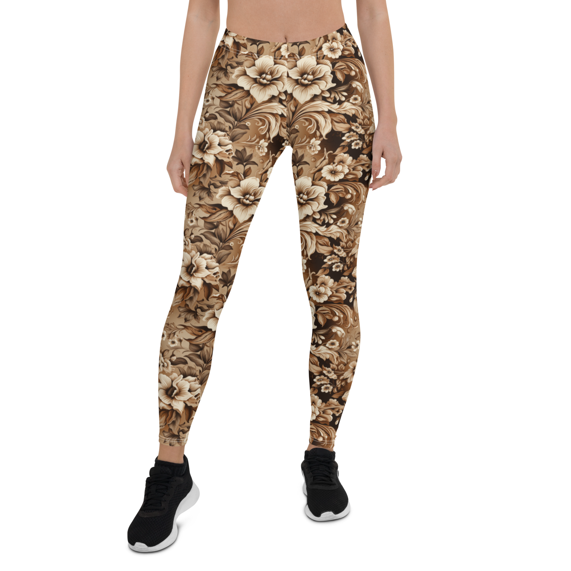 Antique Flower Leggings | GearBunch