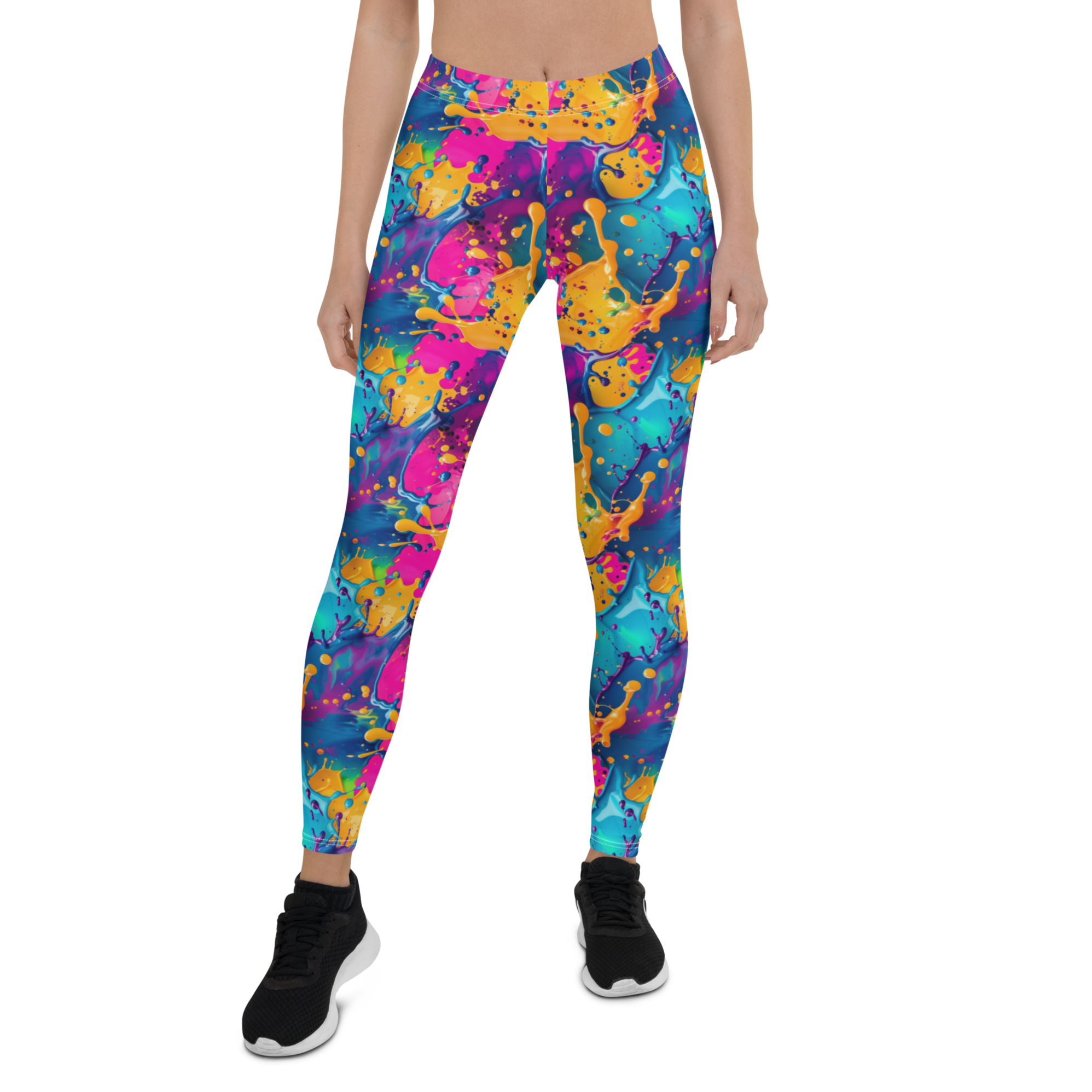 Colorful Paint Splash Leggings | GearBunch