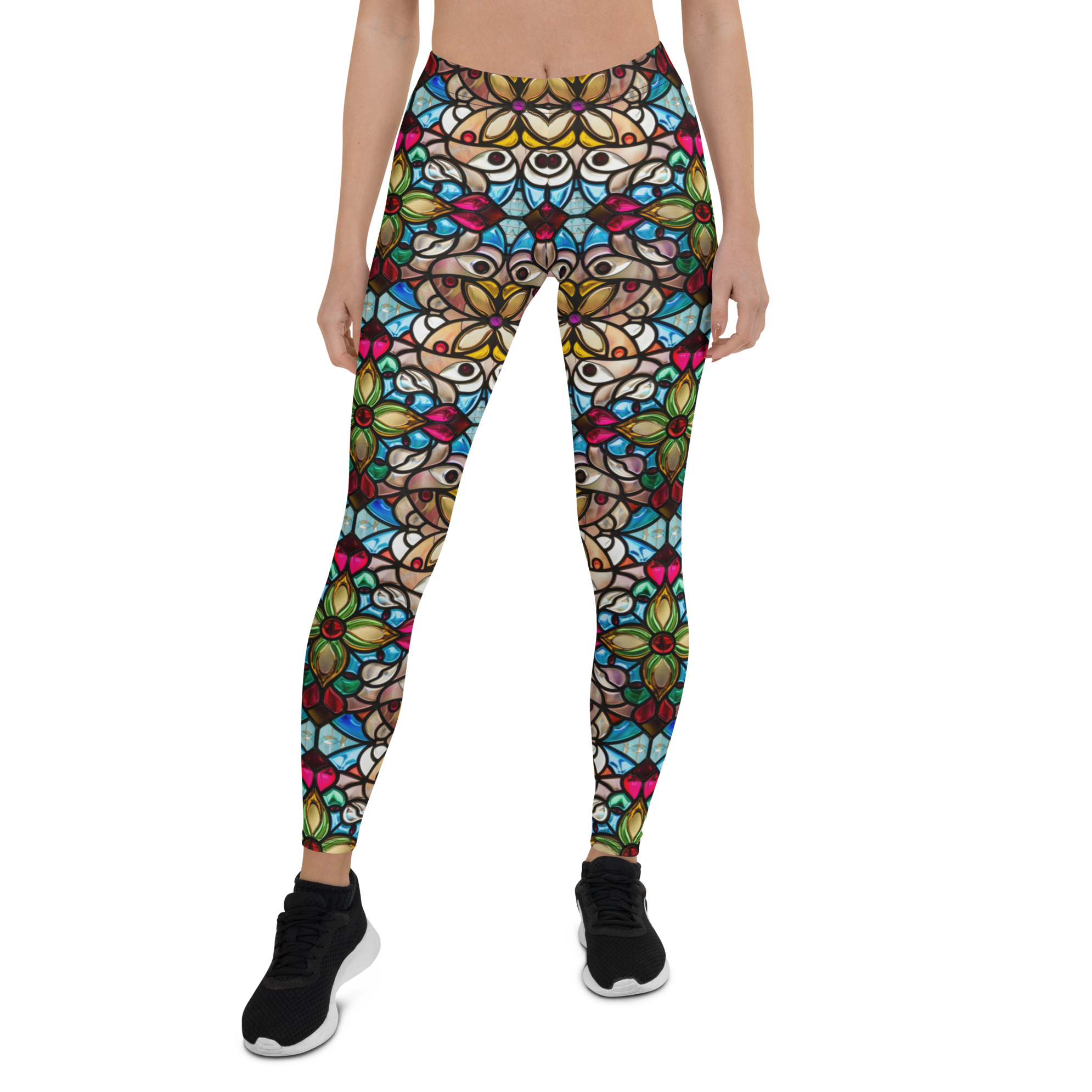 Vintage Stained Glass Leggings | GearBunch