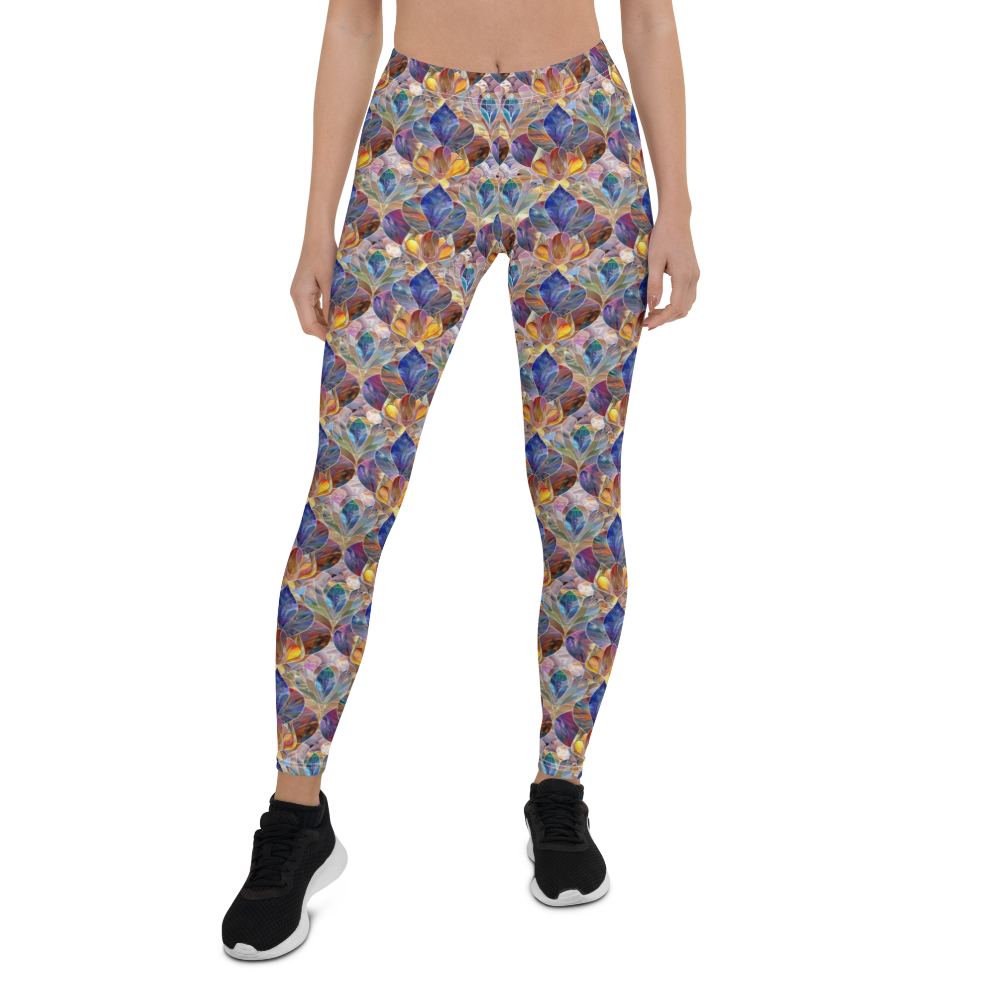Crystal Flower Leggings | GearBunch