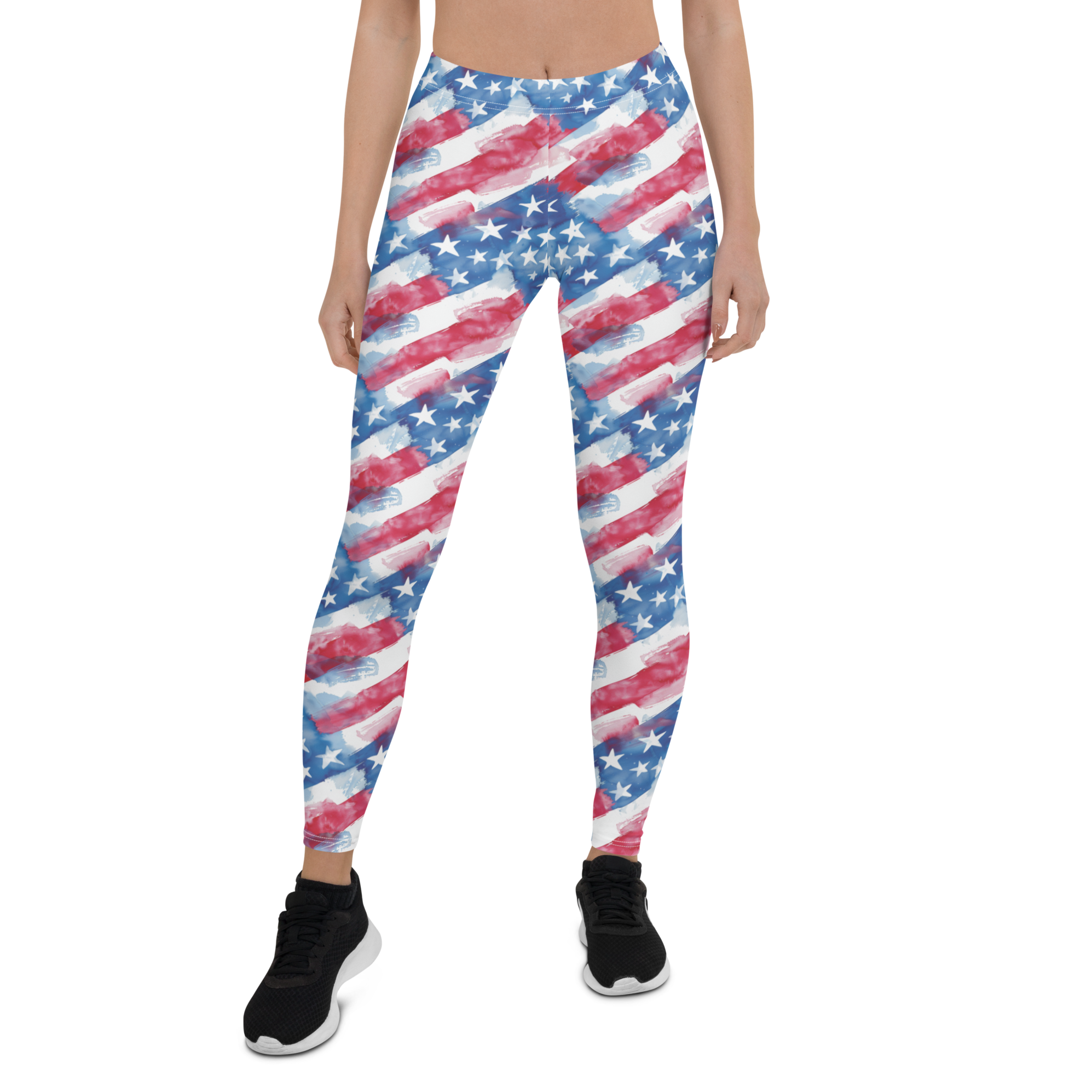 Watercolor Patriot Leggings | GearBunch