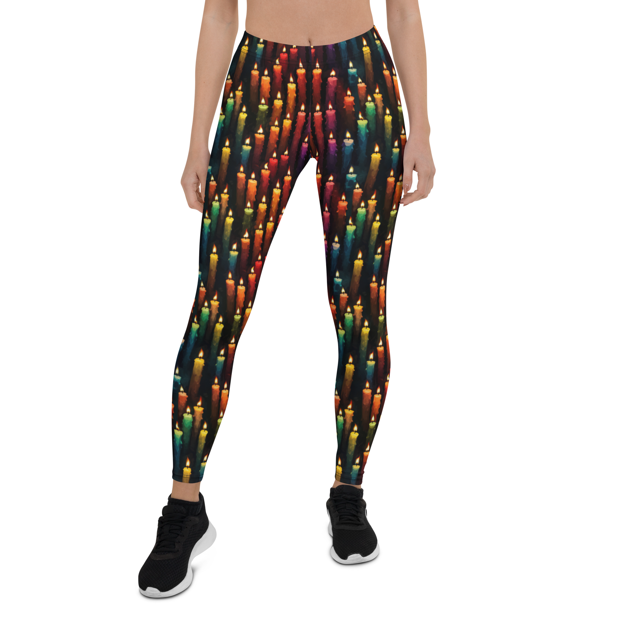 Colorful Candle Leggings | GearBunch