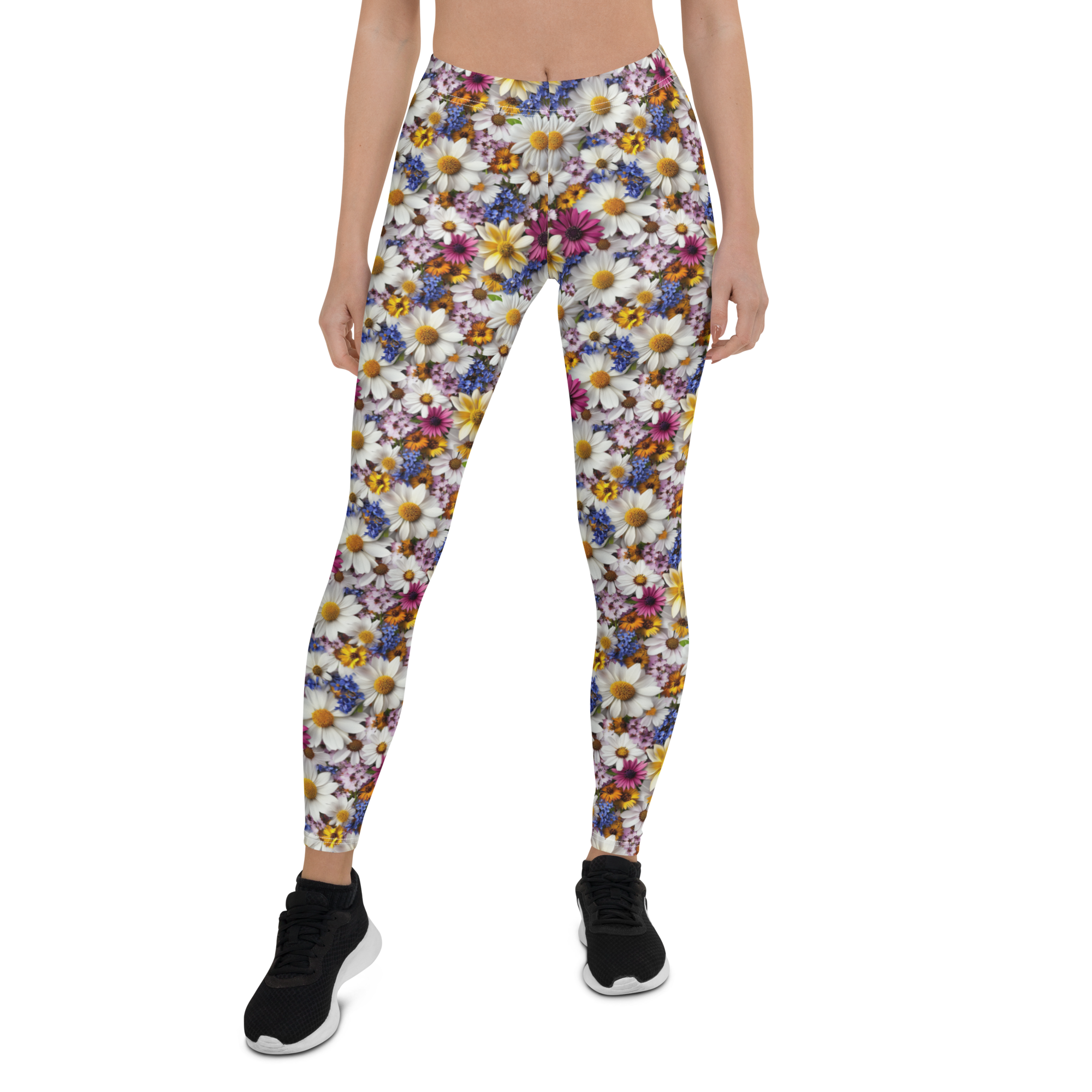 Light Prairie Flower Leggings | GearBunch