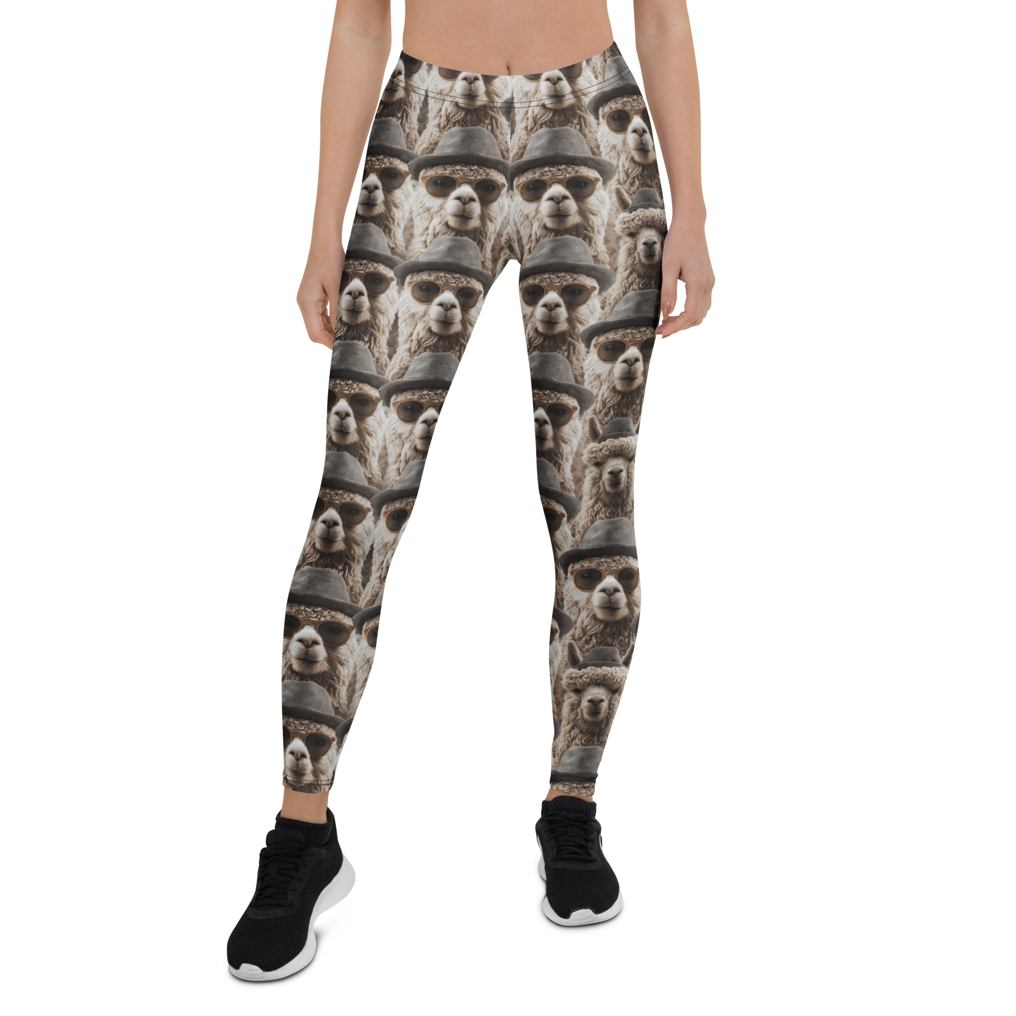 Party Lama Leggings Front View