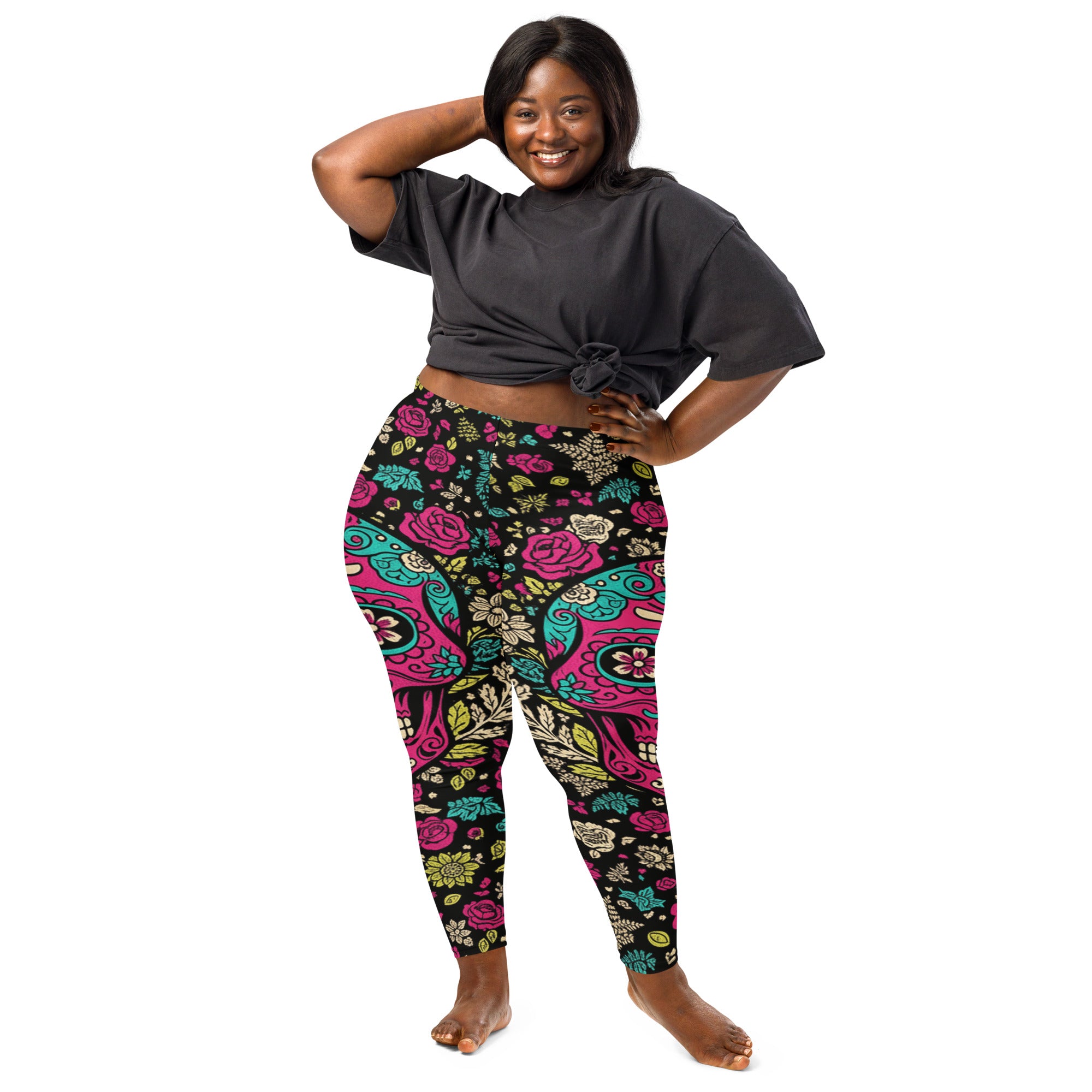 Sugar Skull Botanica Leggings | GearBunch
