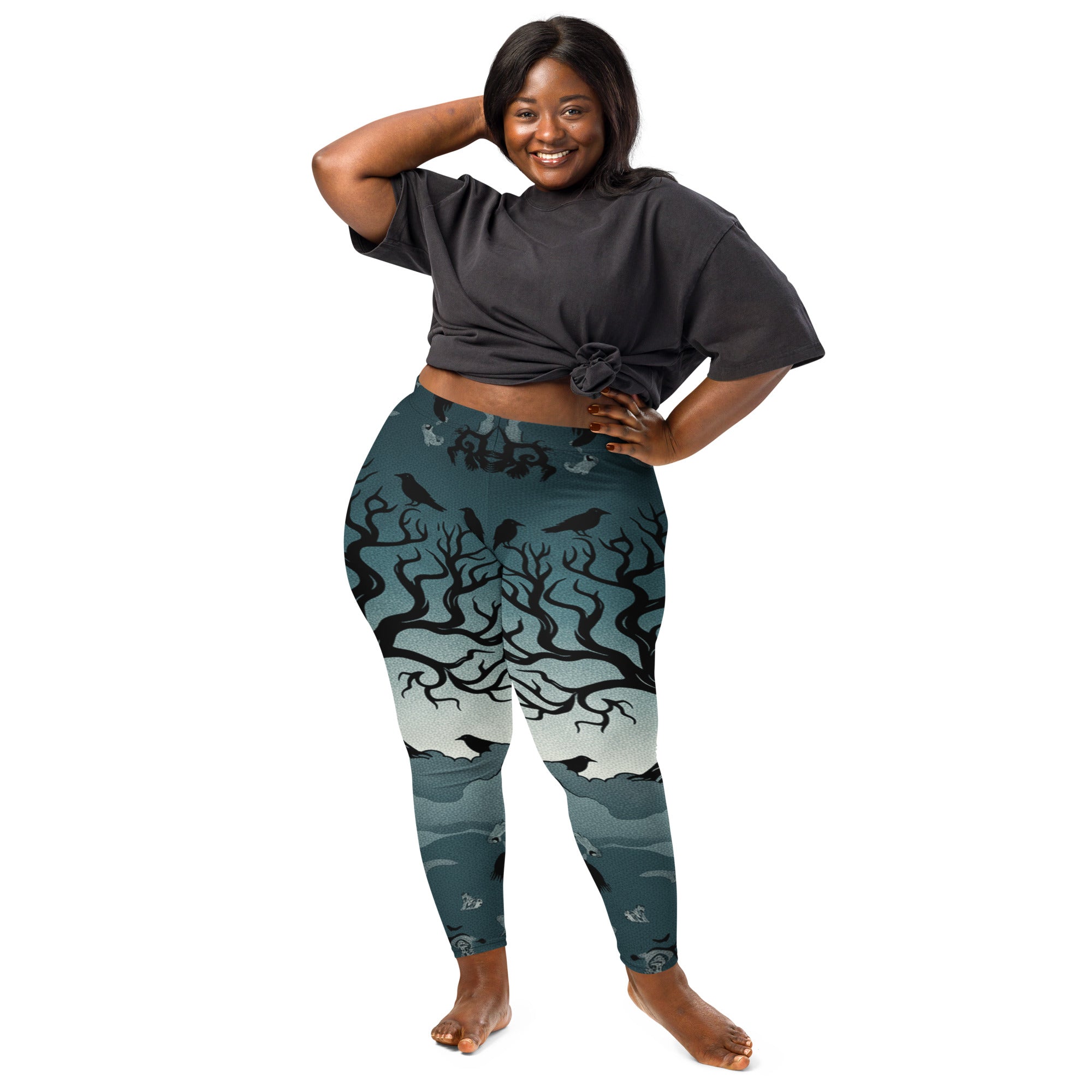 Haunted Forest Silhouette Leggings | GearBunch