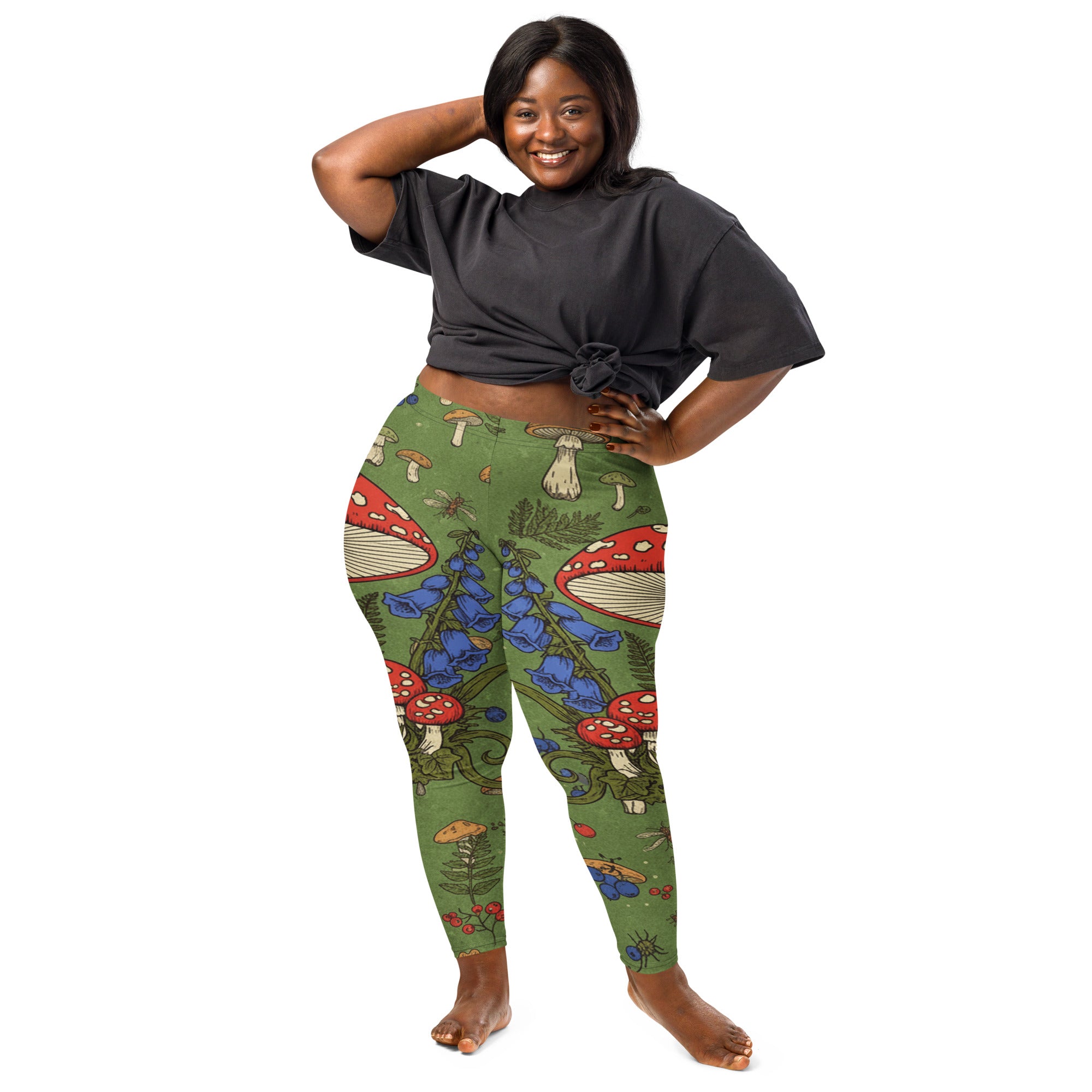 Mushroom Foraging Witch Leggings | GearBunch