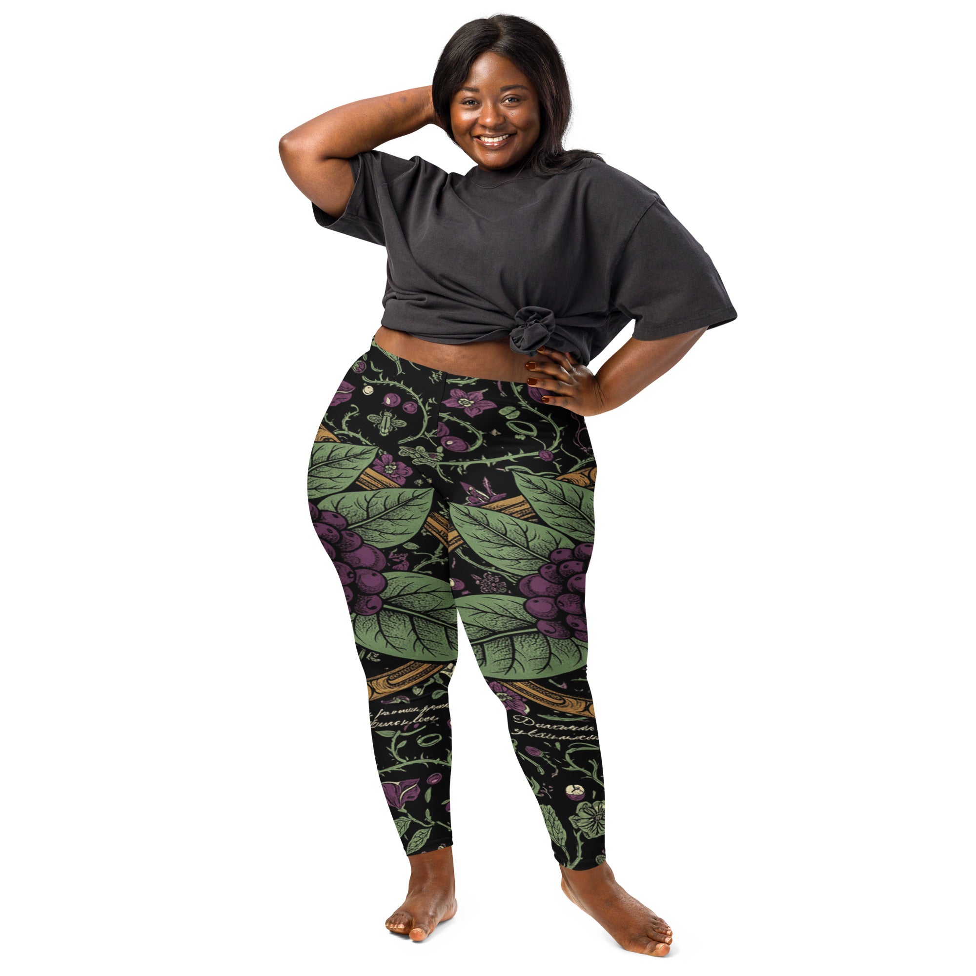 Deadly Nightshade Botanical Leggings | GearBunch