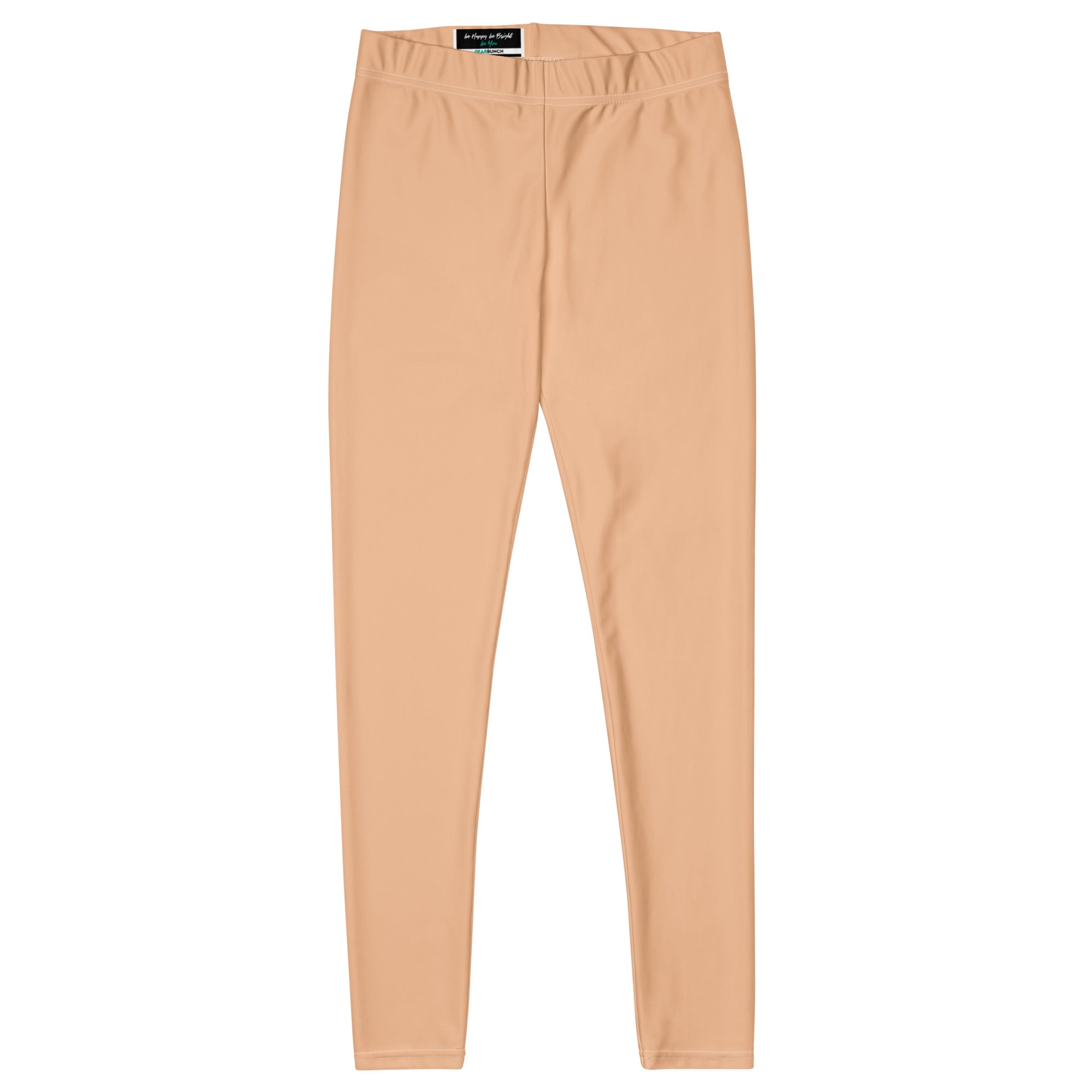 Solid Apricot Kids Leggings | GearBunch