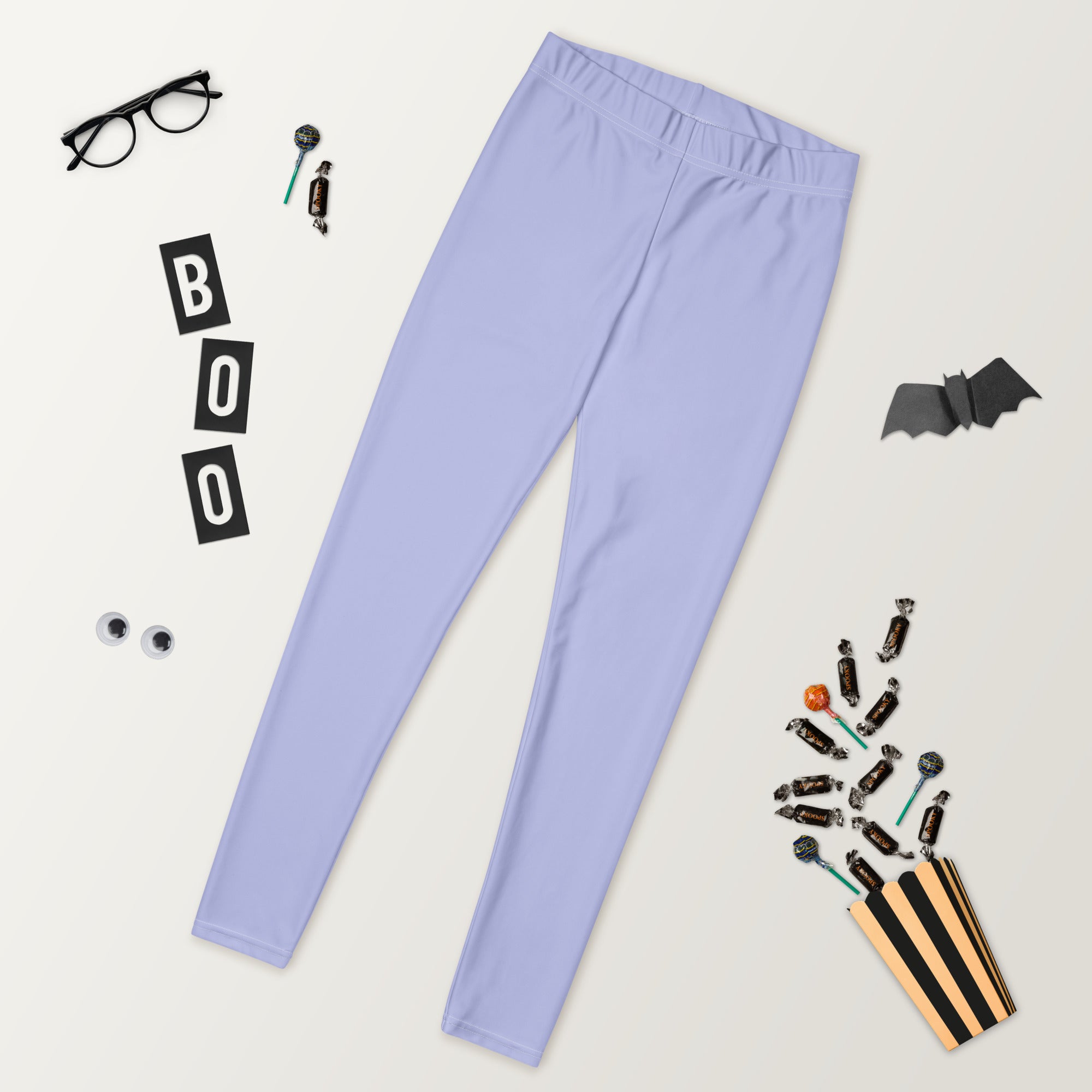 Solid Periwinkle Kids Leggings | GearBunch