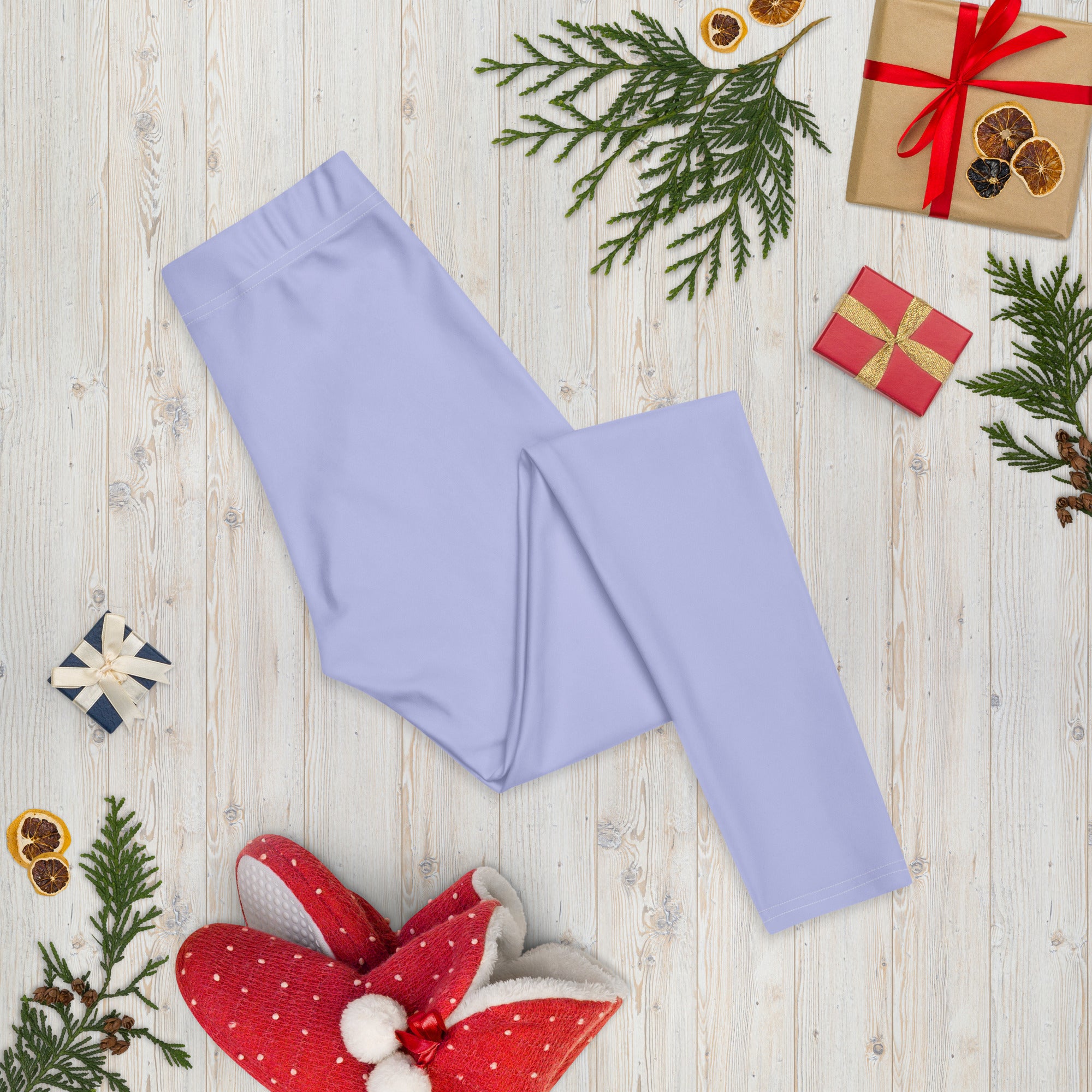 Solid Periwinkle Kids Leggings | GearBunch