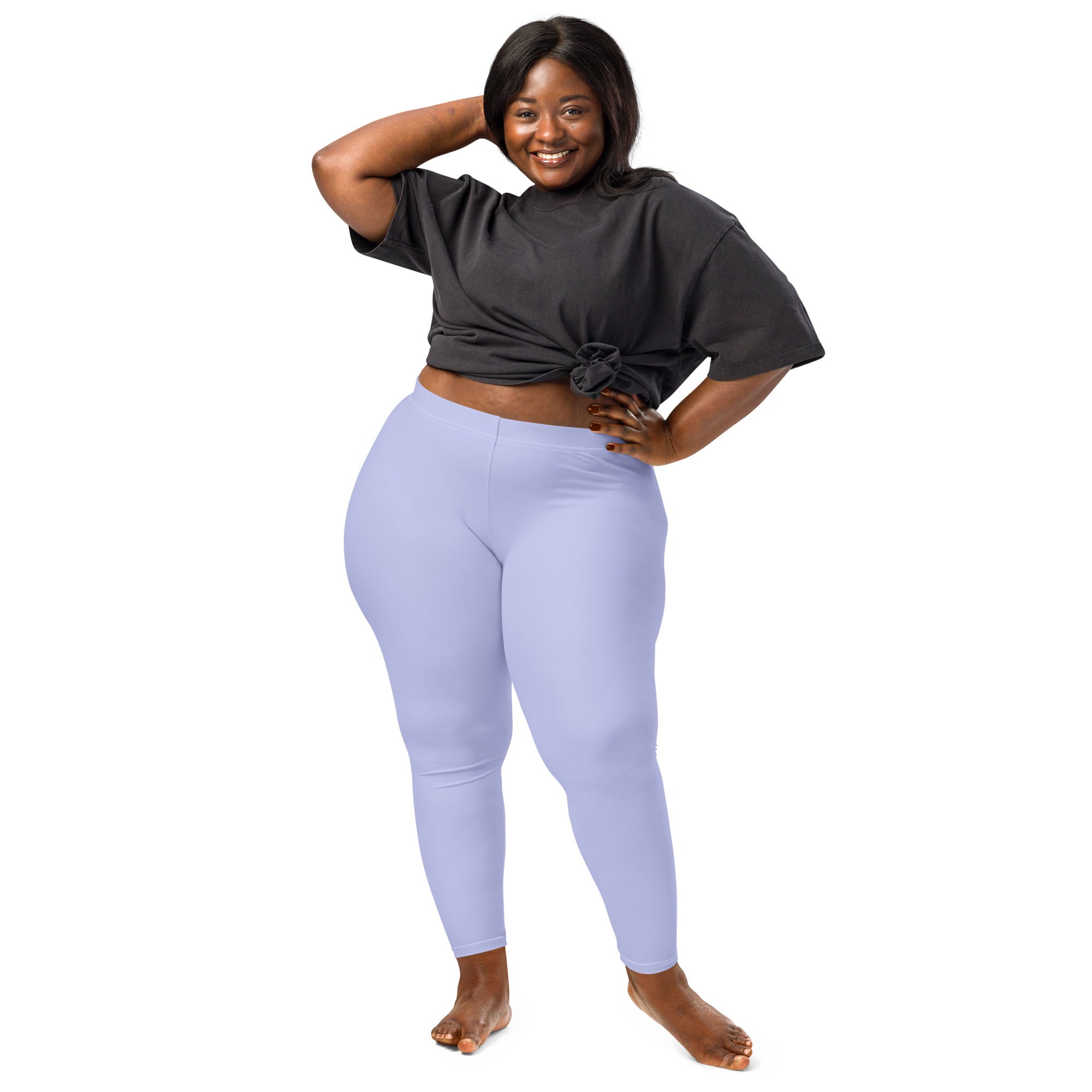 Solid Periwinkle Kids Leggings | GearBunch