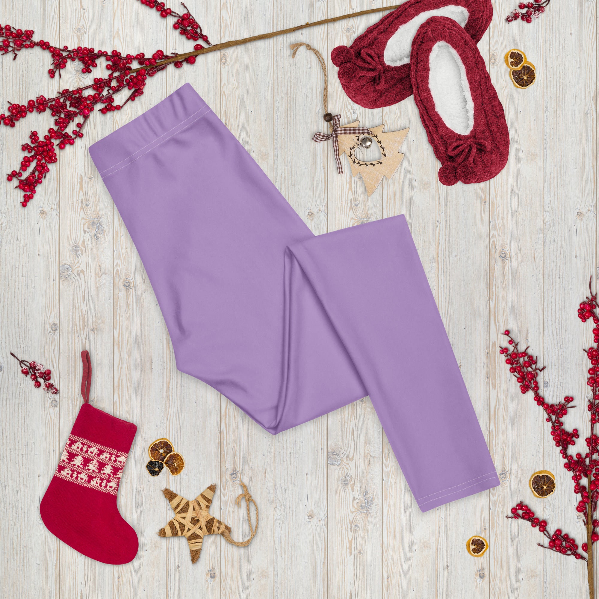 Solid Amethyst Orchid Kids Leggings | GearBunch