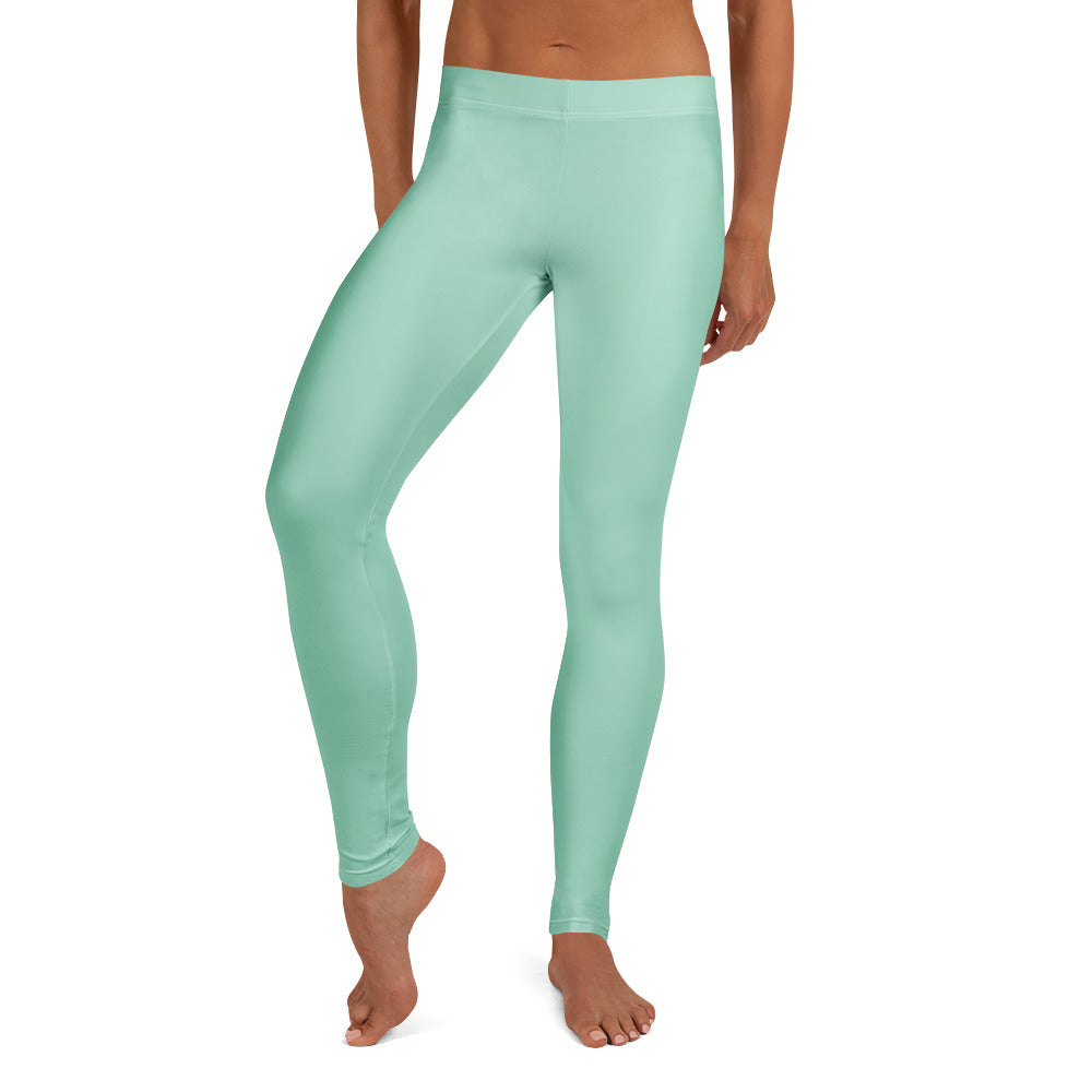 Solid Seafoam Kids Leggings | GearBunch