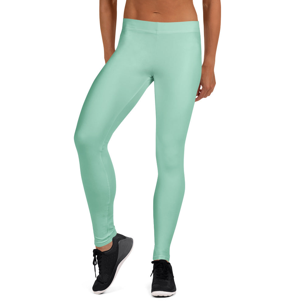 Solid Seafoam Kids Leggings | GearBunch