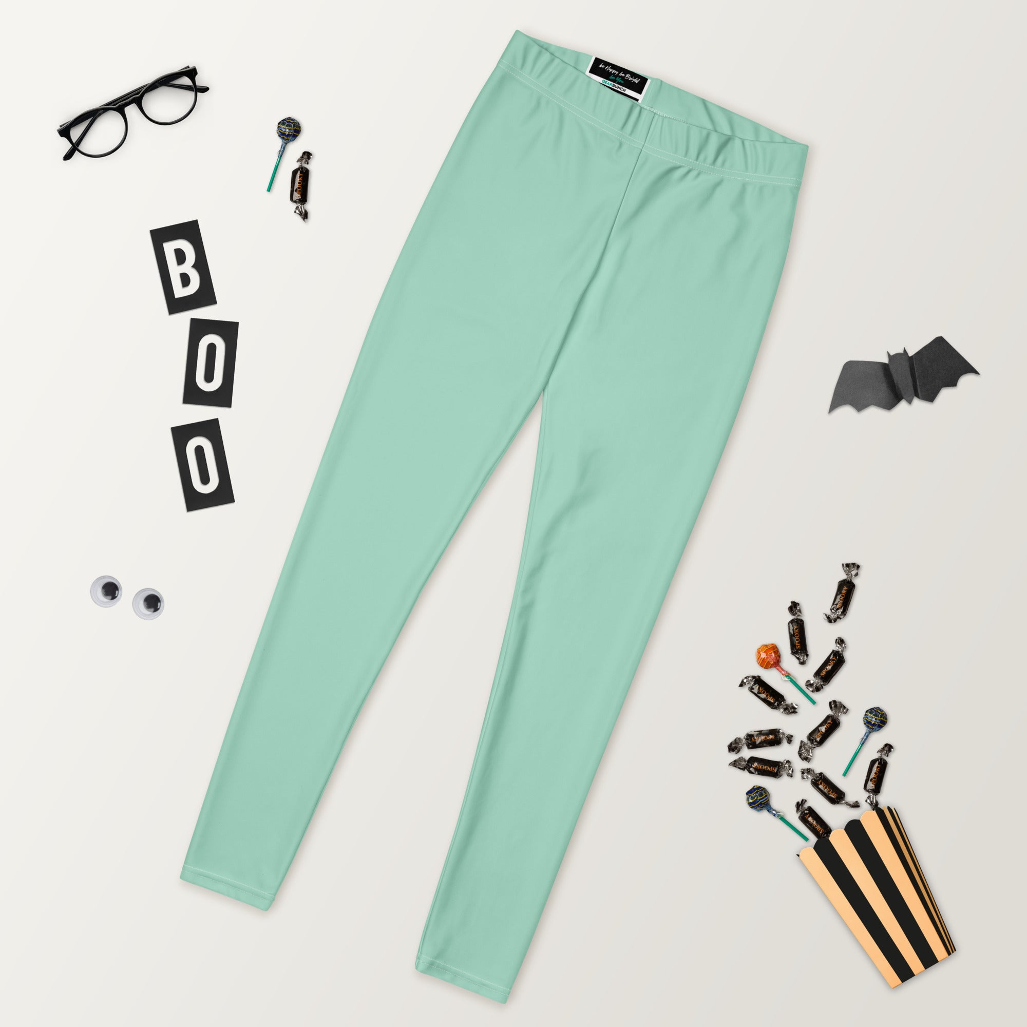 Solid Seafoam Kids Leggings | GearBunch