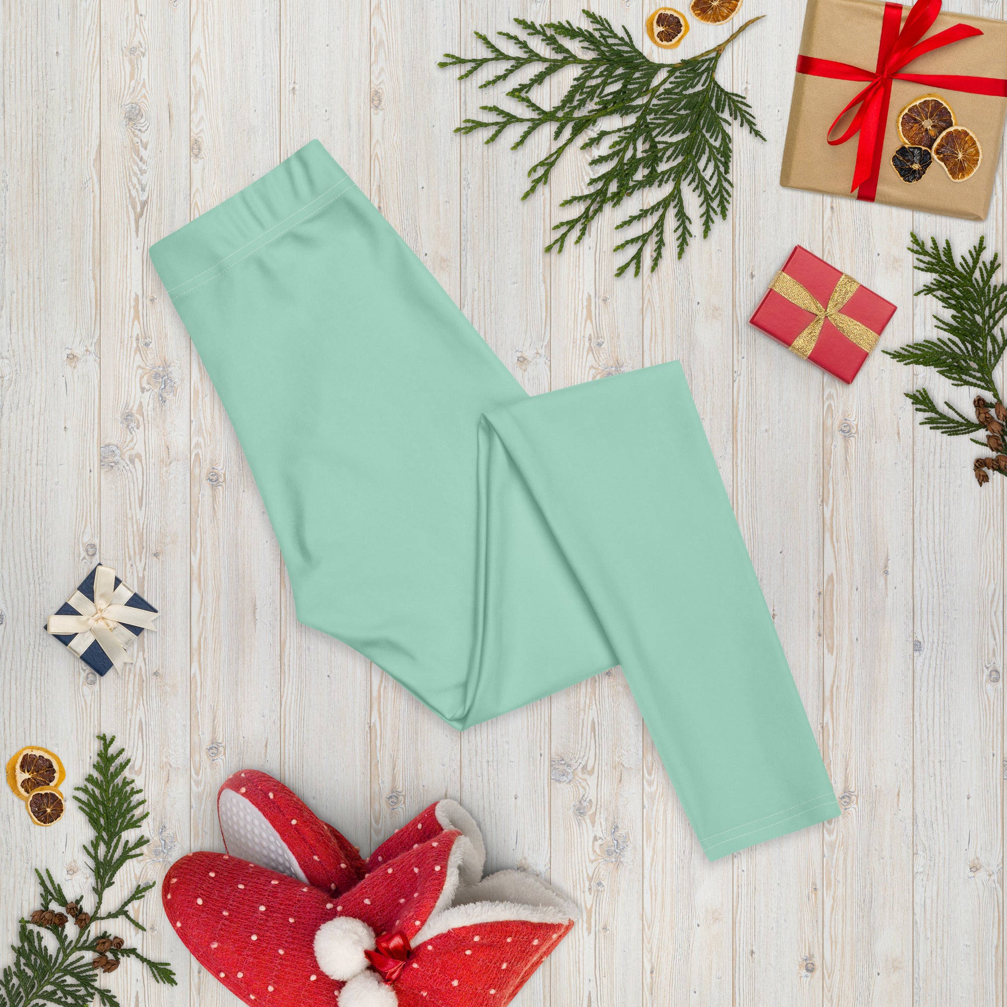 Solid Seafoam Kids Leggings | GearBunch