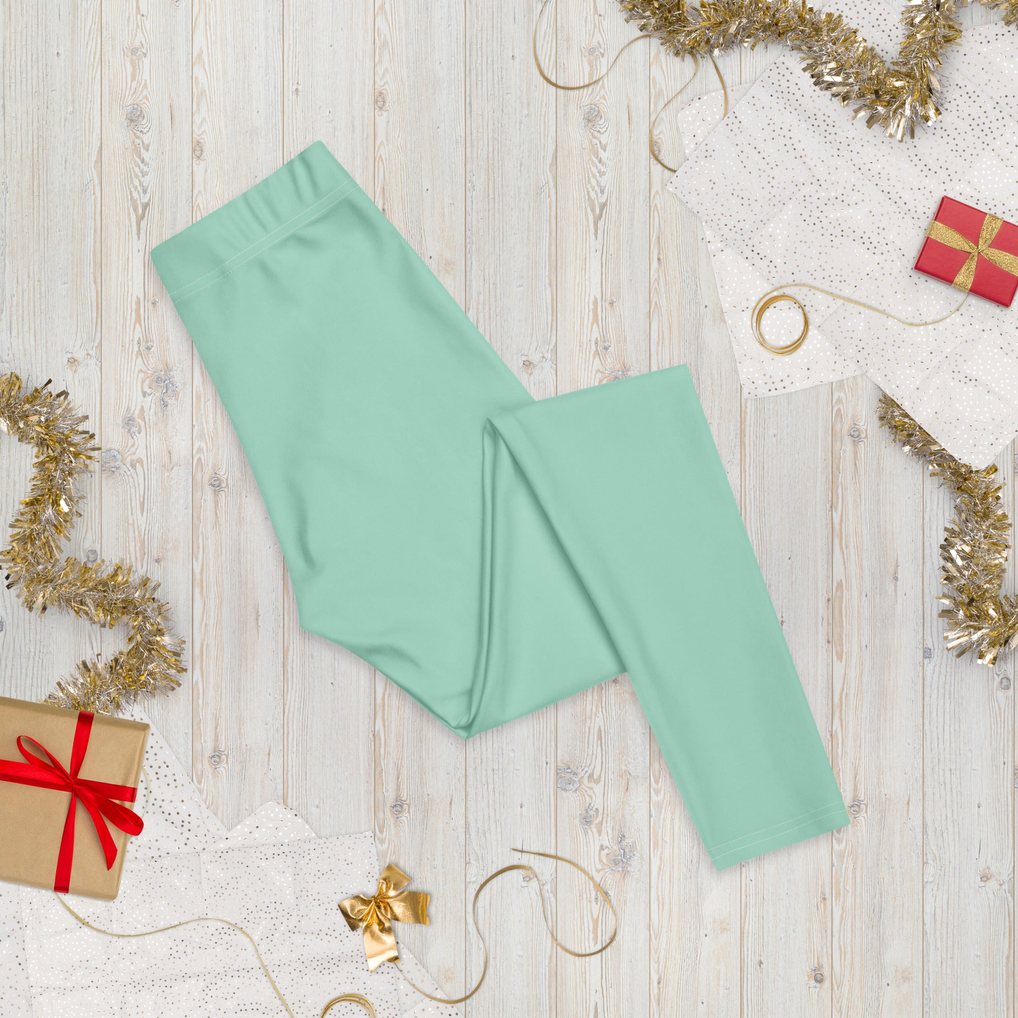 Solid Seafoam Kids Leggings | GearBunch
