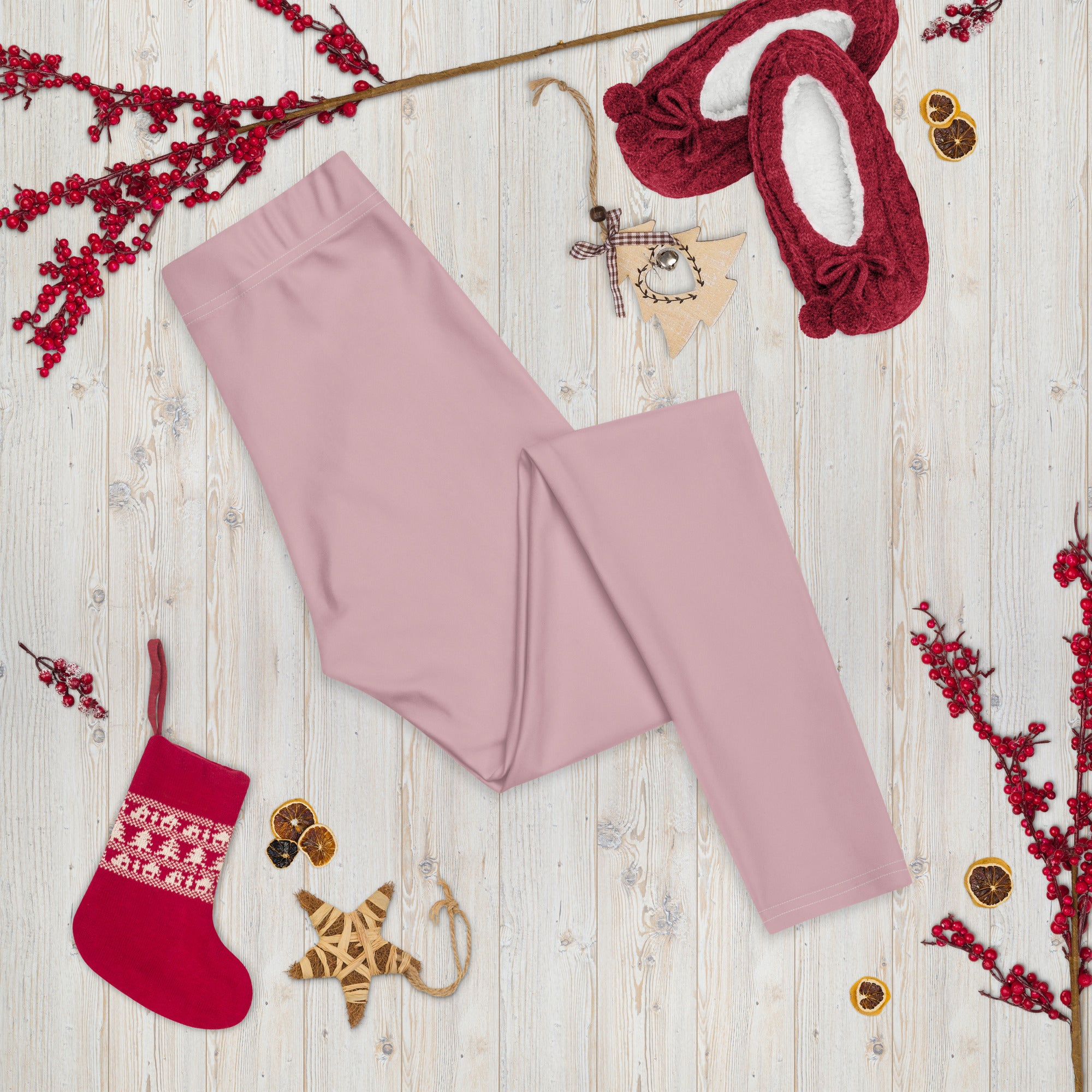 Solid Dusty Rose Kids Leggings | GearBunch