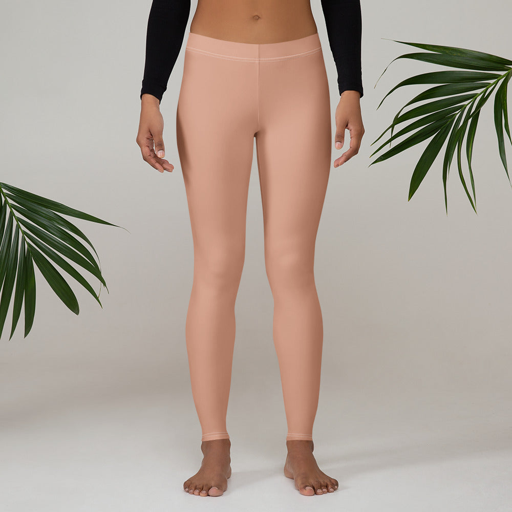 Solid Soft Terracotta Kids Leggings | GearBunch